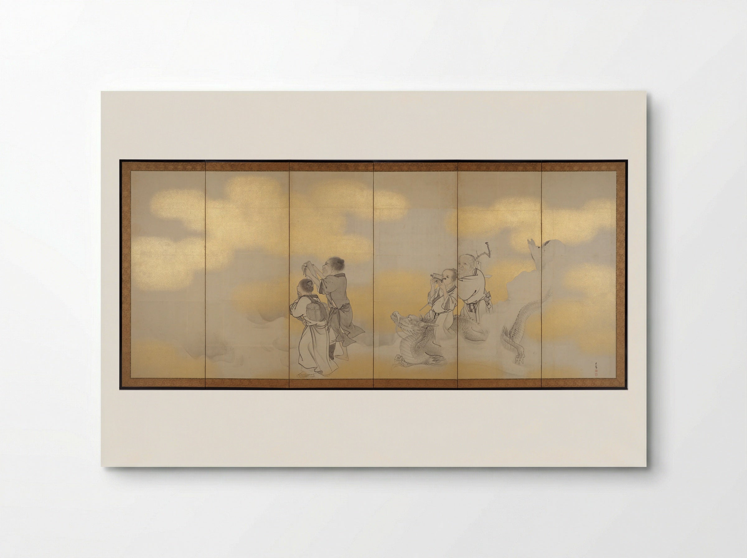 Seven Chinese Immortals - Matsumura Goshun - Poster