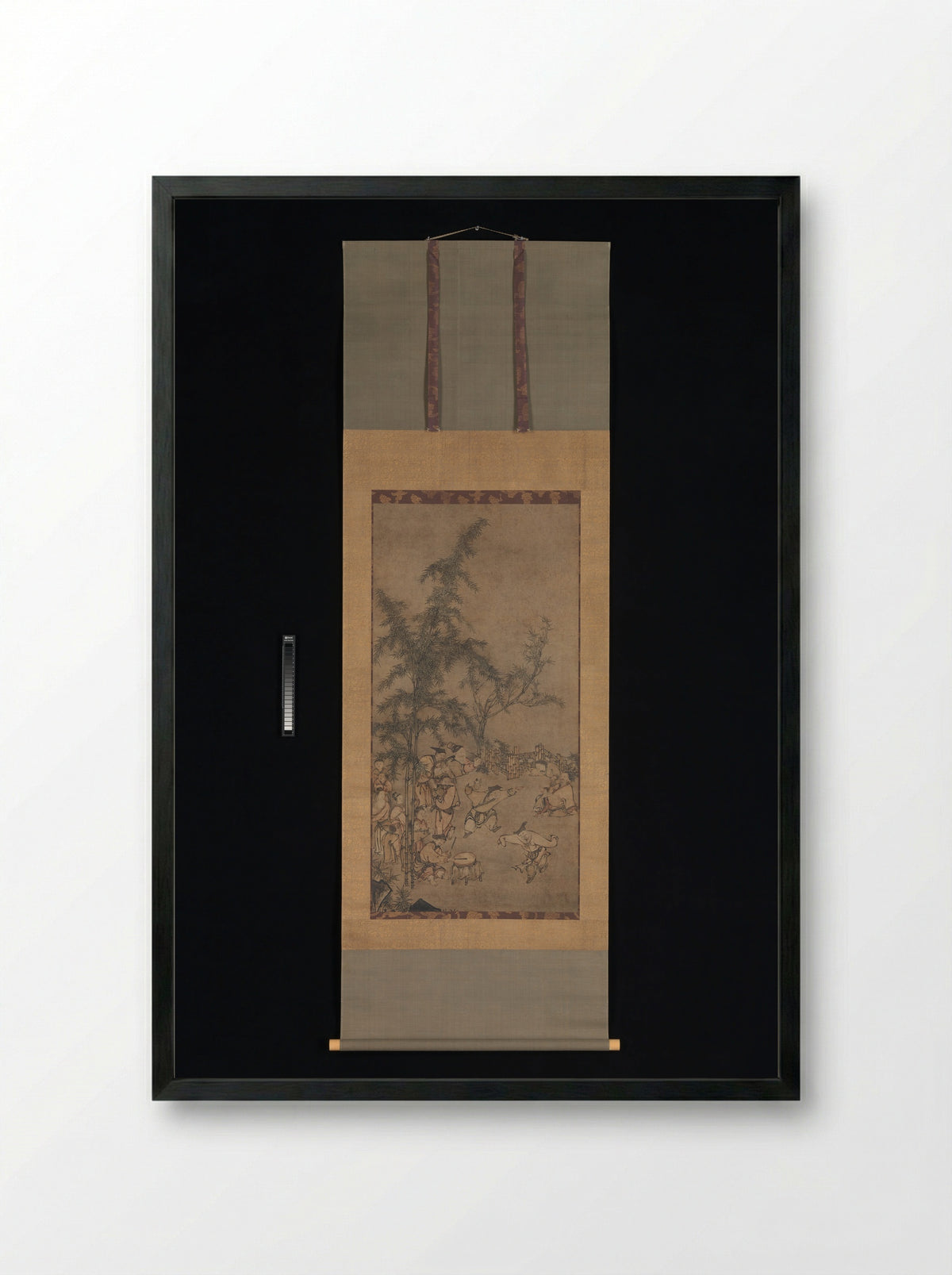 Seven Sages of the Bamboo Grove - Sesson Shūkei - Framed Print Black