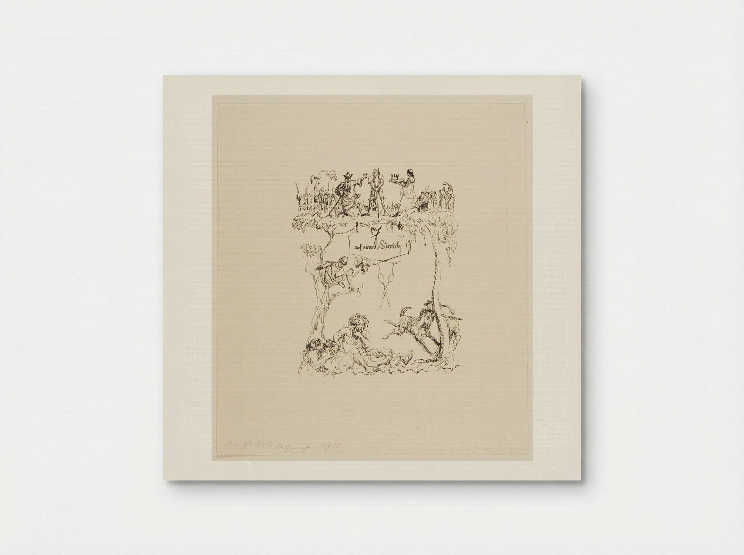 Seven at a Blow - Max Slevogt - Poster