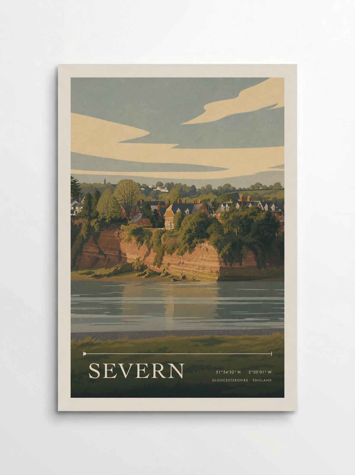 Severn Gloucestershire England Travel Poster - Poster
