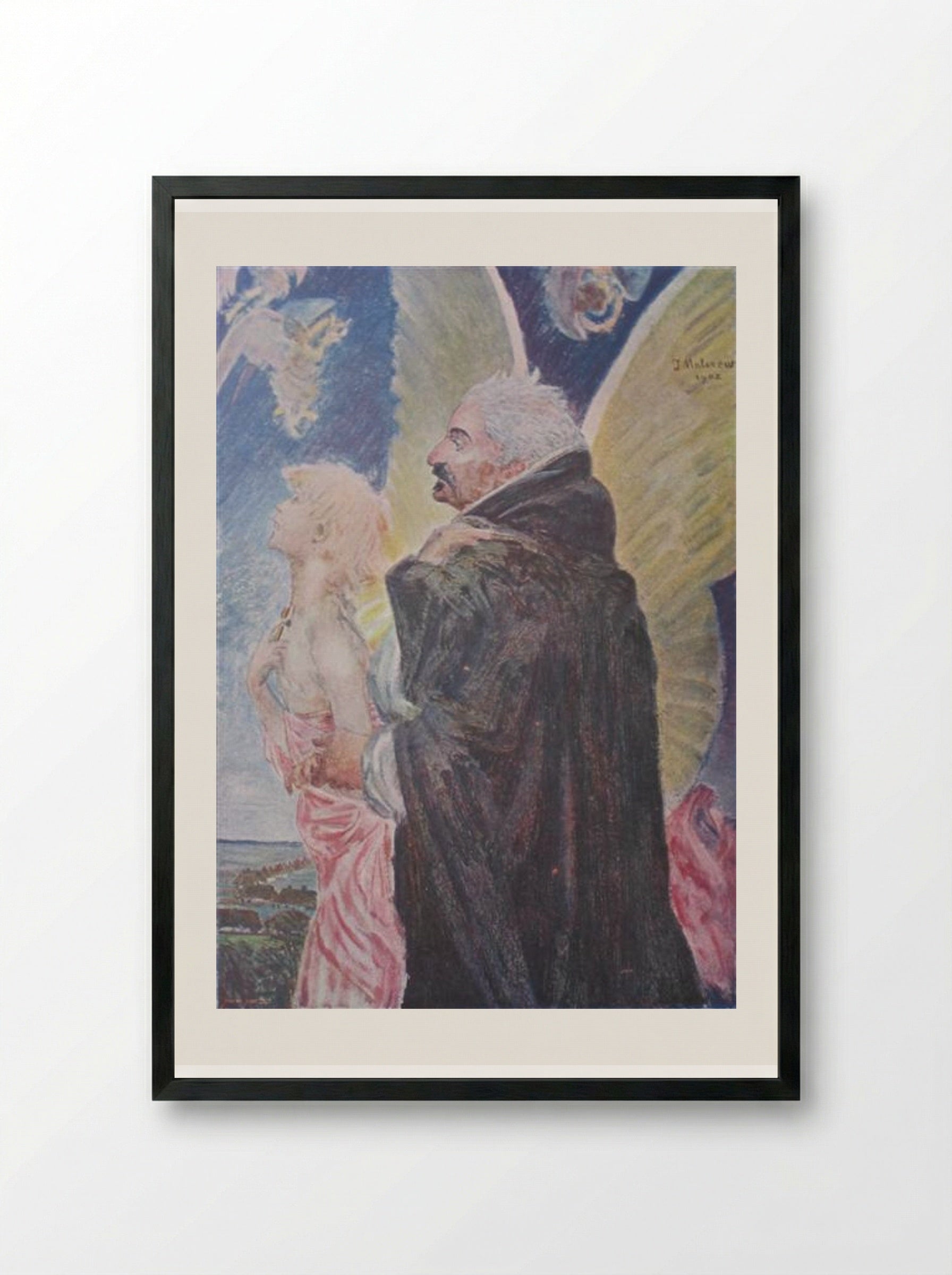 Severus - Jacek Malczewski - Framed Print Black