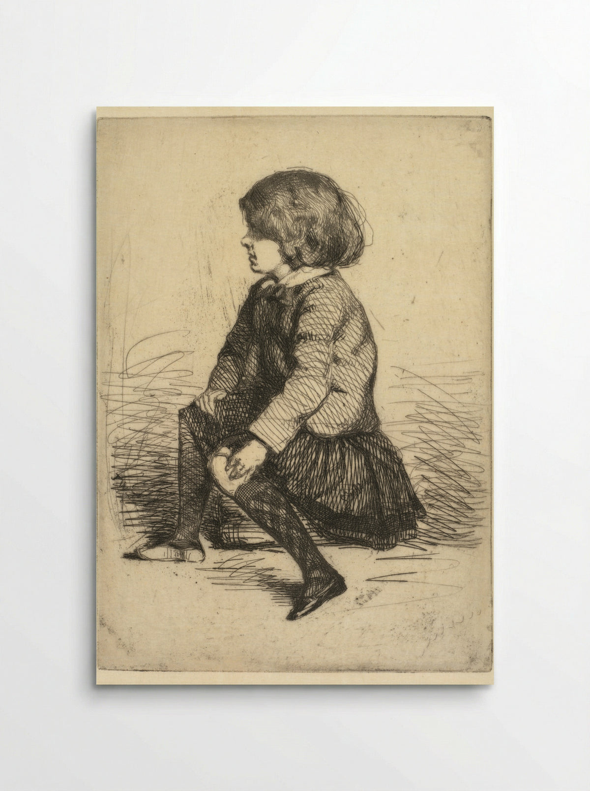 Seymour Haden Jr., Seated - James McNeill Whistler - Poster
