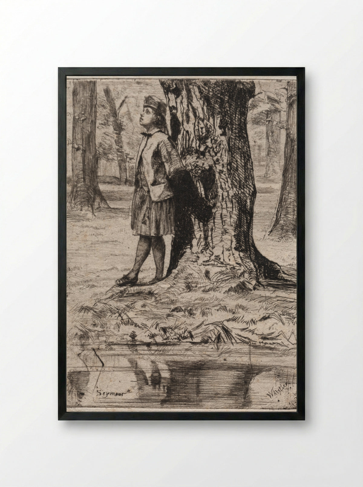 Seymour - James McNeill Whistler - Framed Print Black