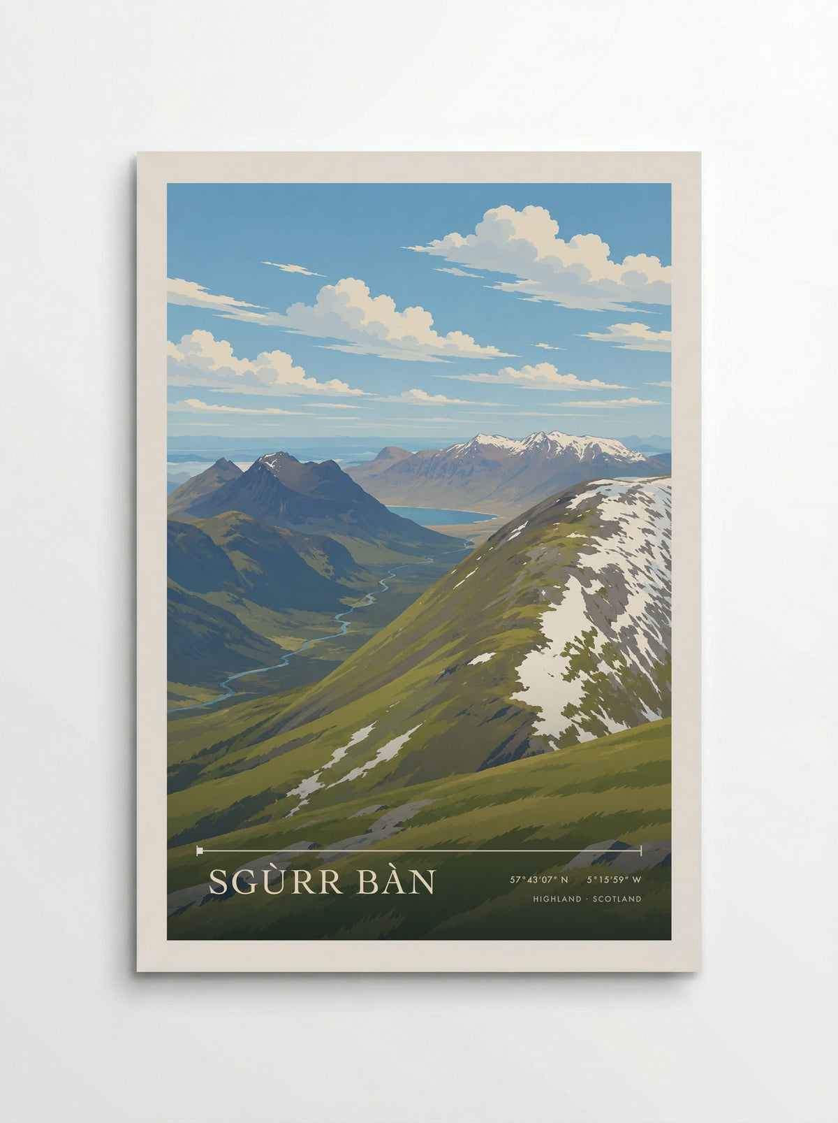 Sgùrr Bàn, Highland | Travel Poster - Poster