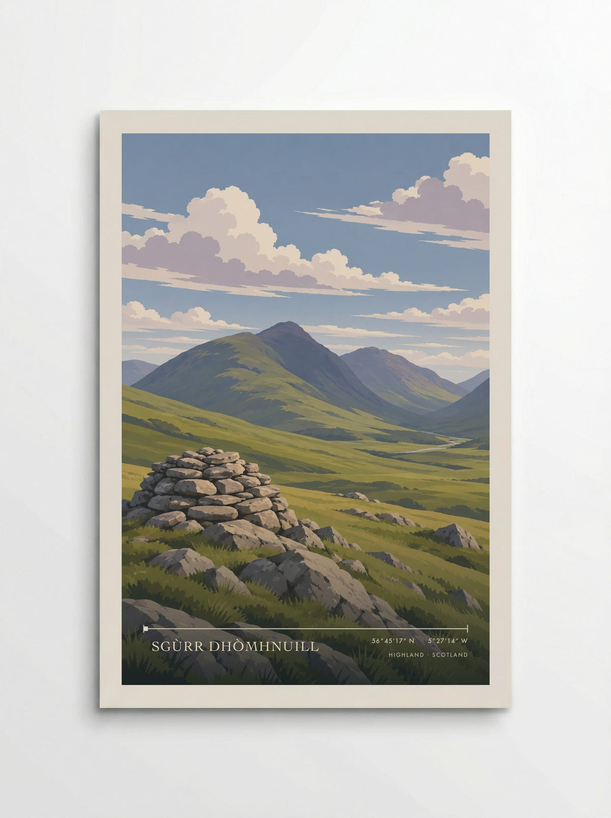 Sgùrr Dhòmhnuill, Highland | Travel Poster - Poster