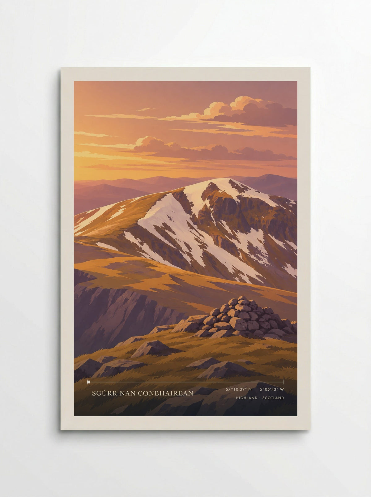 Sgùrr nan Conbhairean, Highland | Travel Poster - Poster