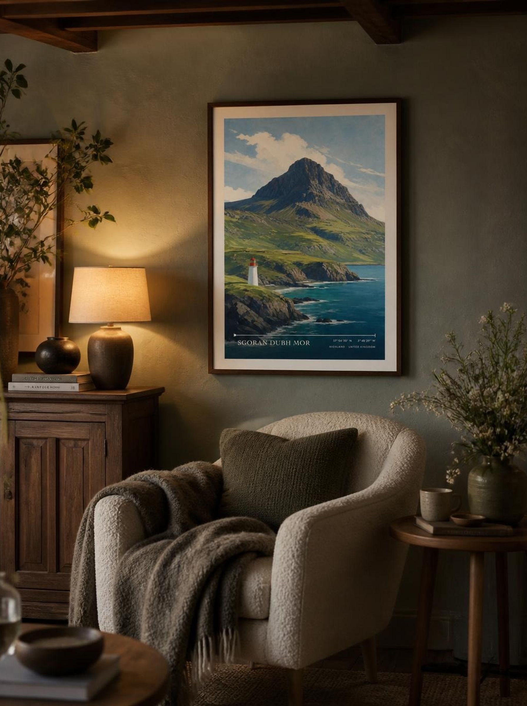 Sgoran Dubh Mor Highland United Kingdom Travel Poster - Lifestyle