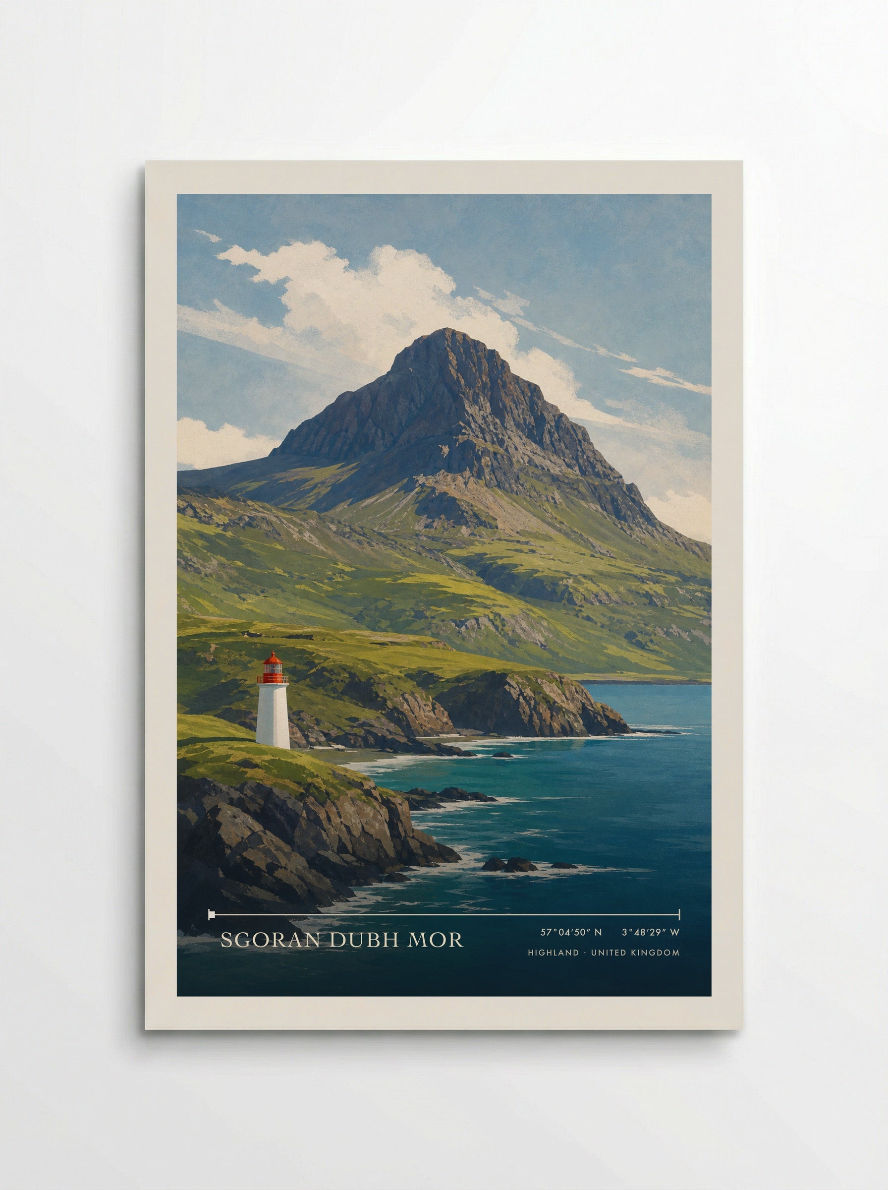 Sgoran Dubh Mor Highland United Kingdom Travel Poster - Poster