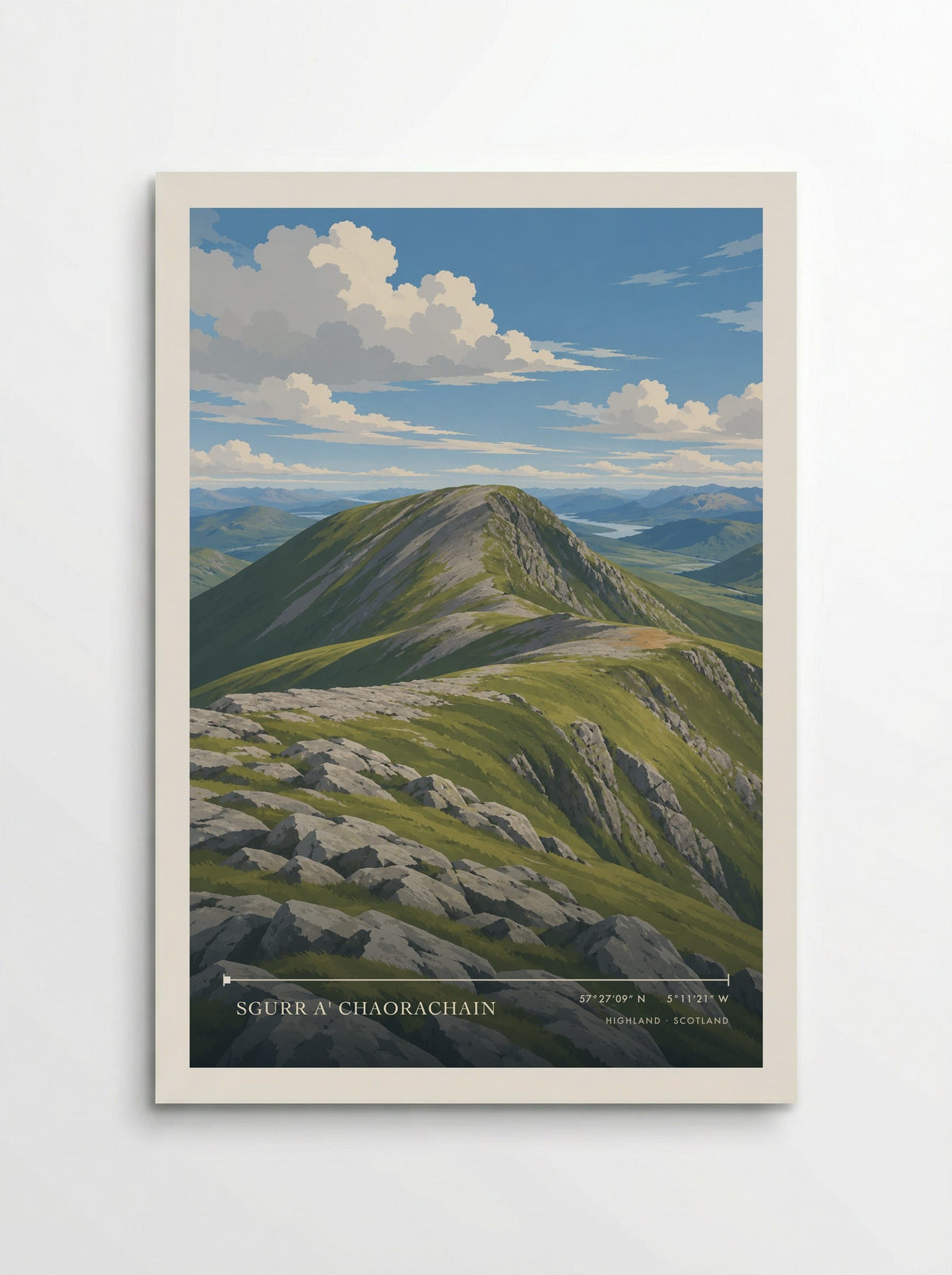 Sgurr a' Chaorachain, Highland | Travel Poster - Poster