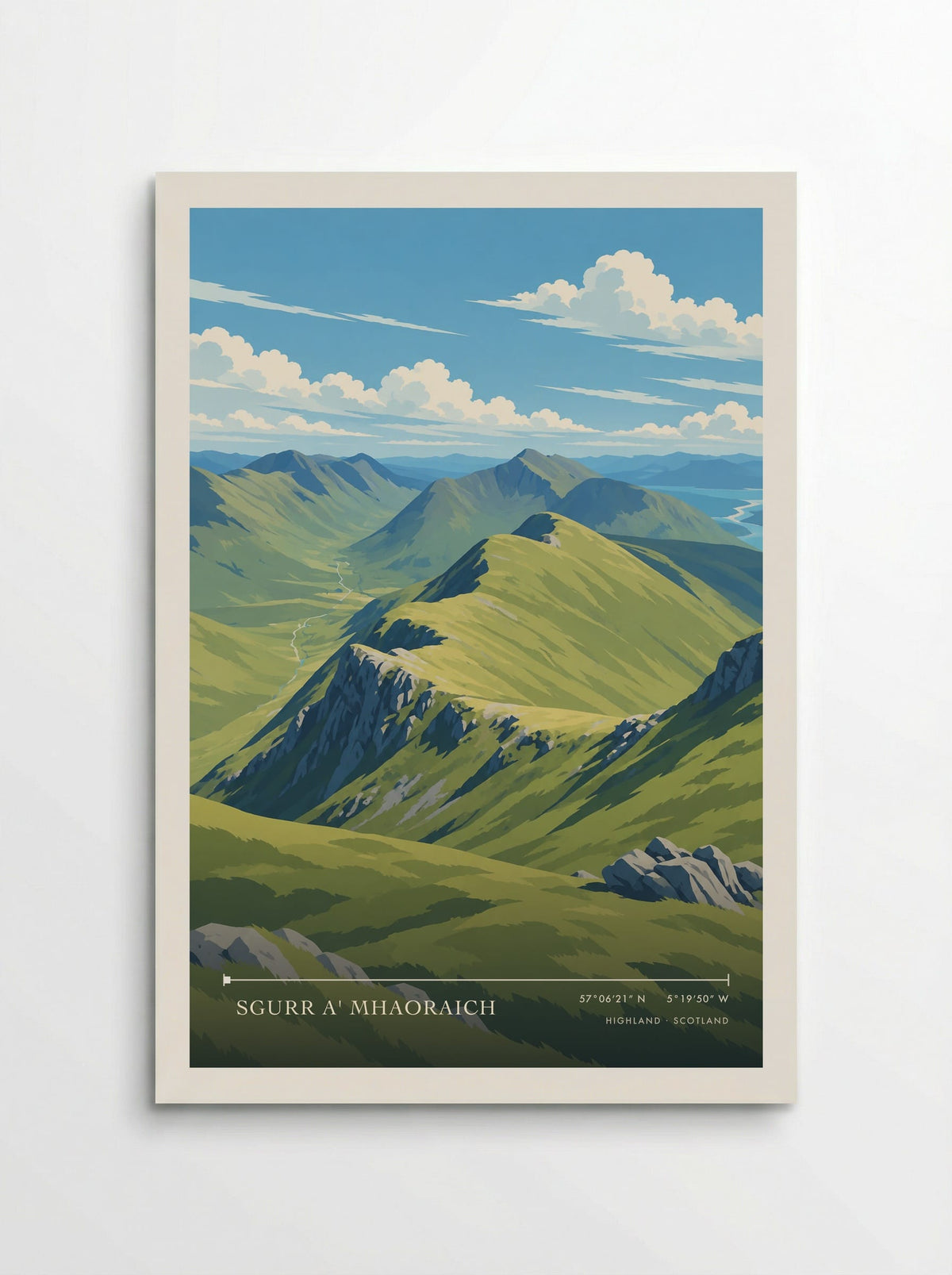 Sgurr a' Mhaoraich, Highland | Travel Poster - Poster