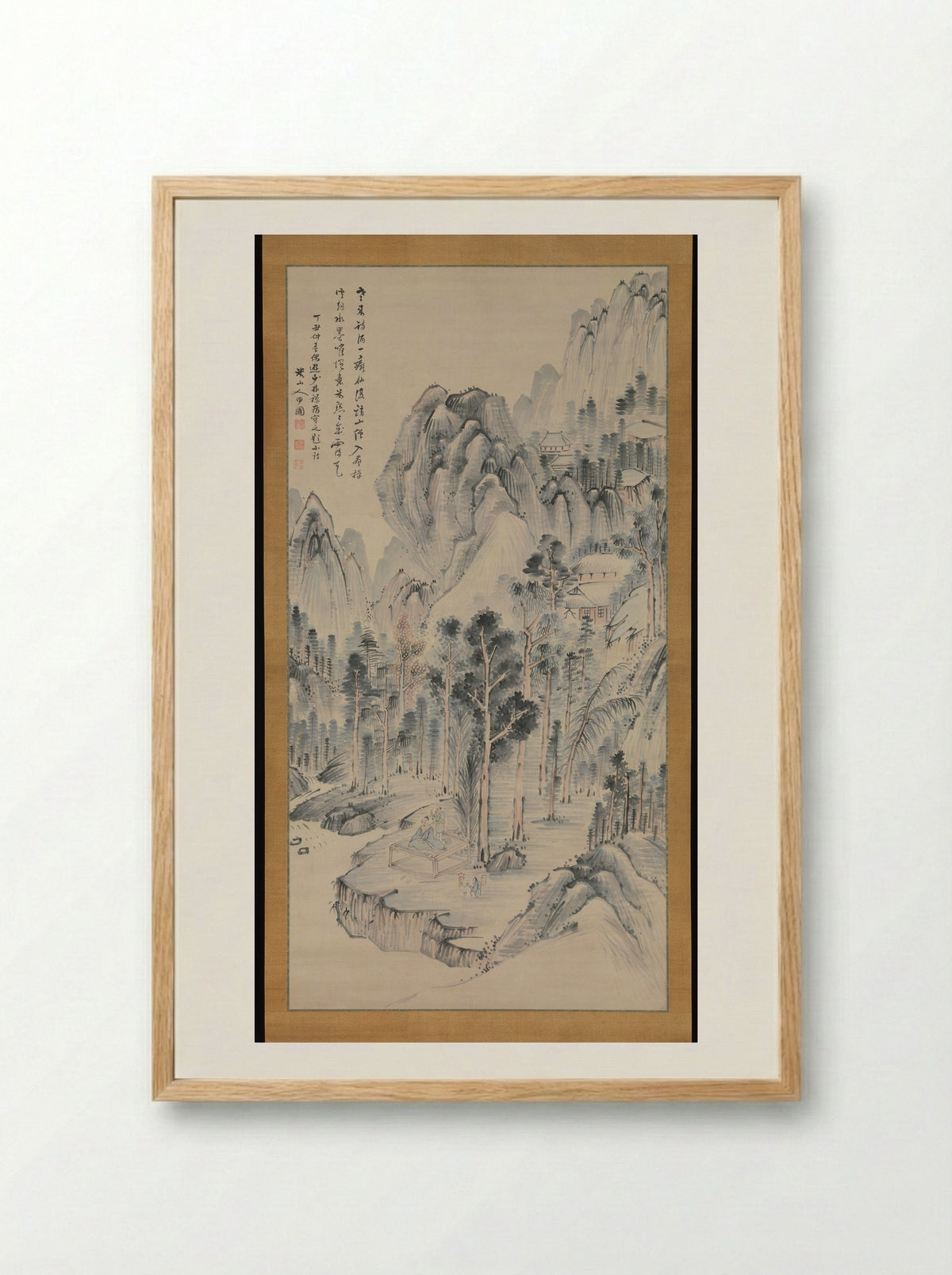 Shōrinji Temple - Okada Beisanjin - Framed Print Wood