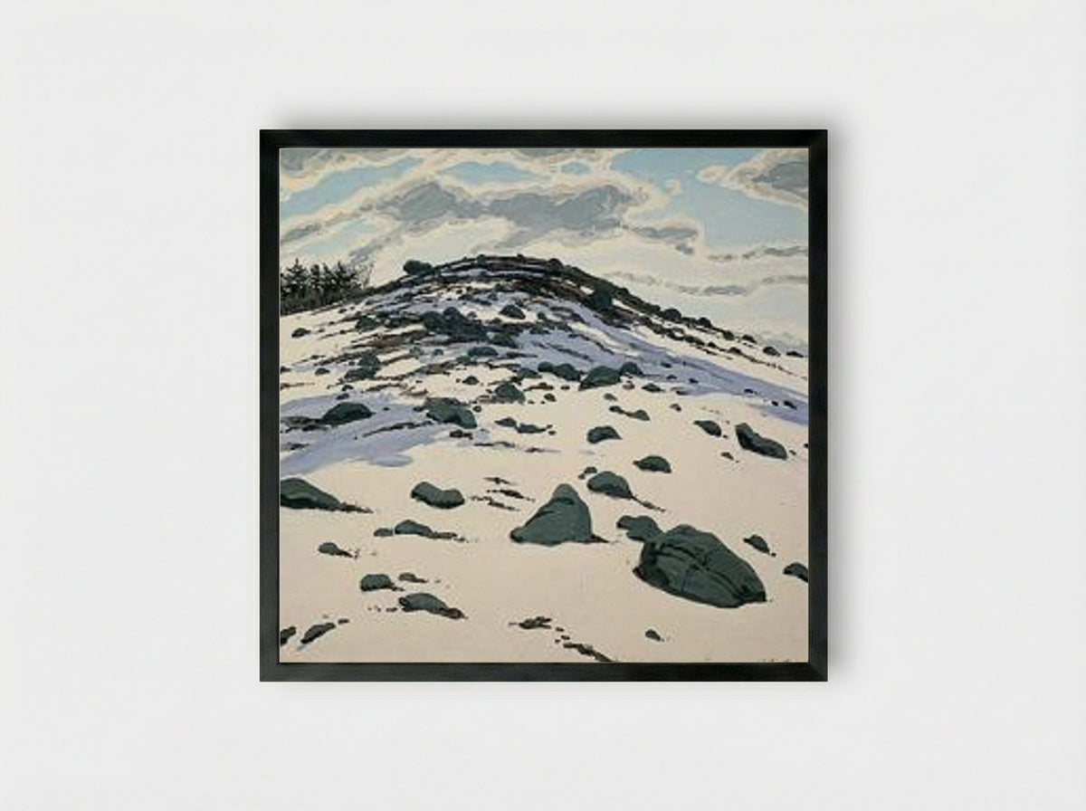 Shadow on Frankfort Barren - Neil Welliver - Framed Print Black