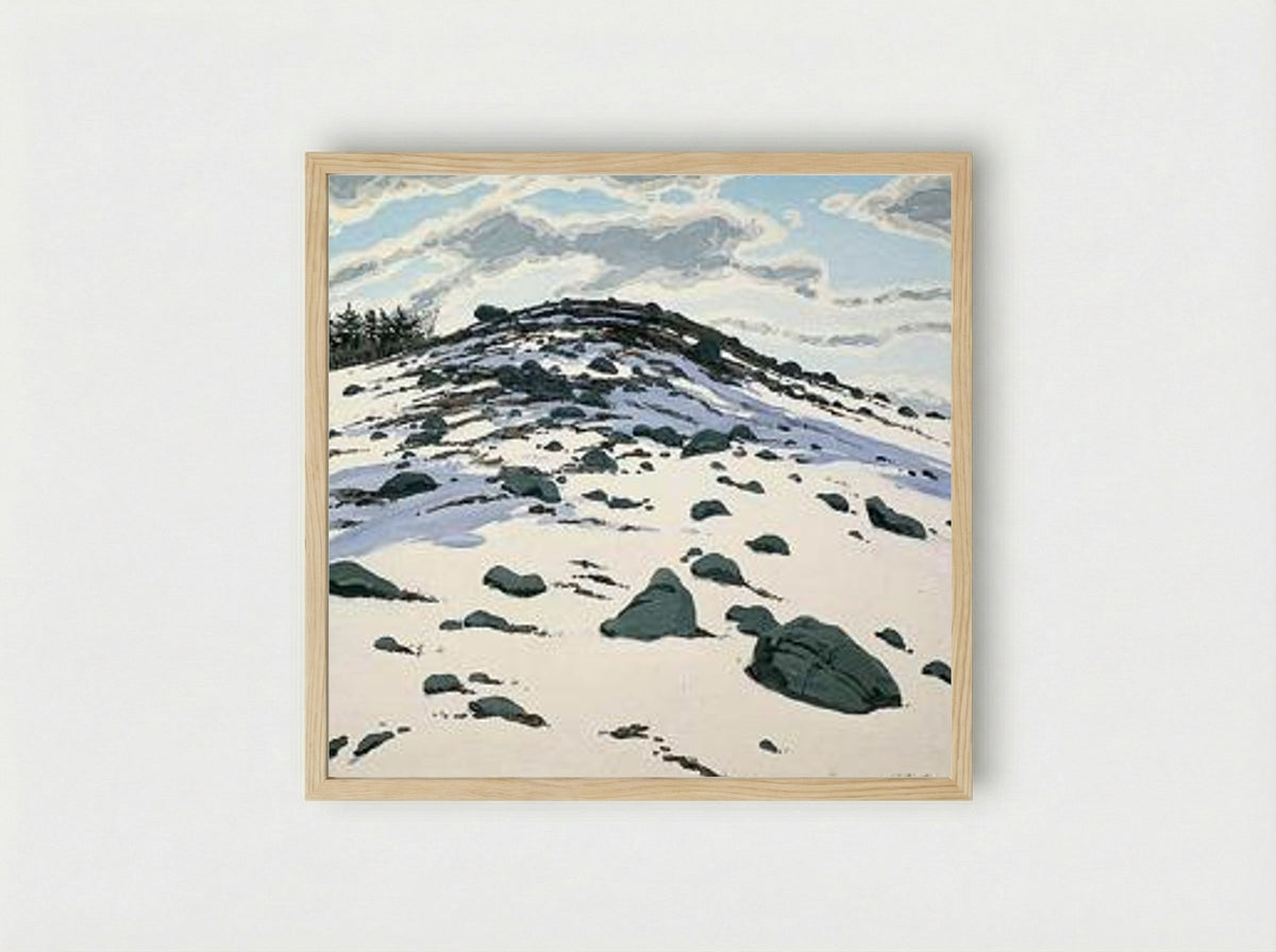 Shadow on Frankfort Barren - Neil Welliver - Framed Print Wood