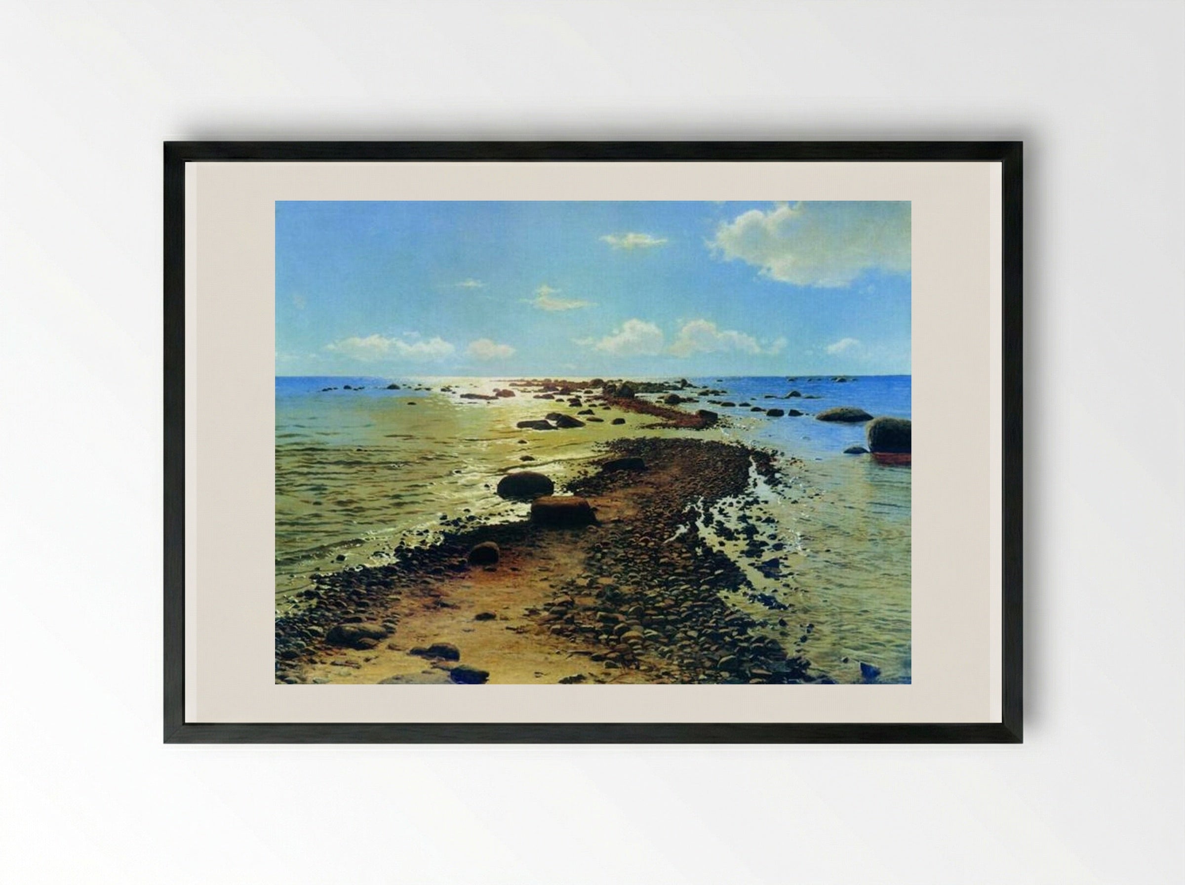 Shallow - Volodymyr Orlovsky - Framed Print Black