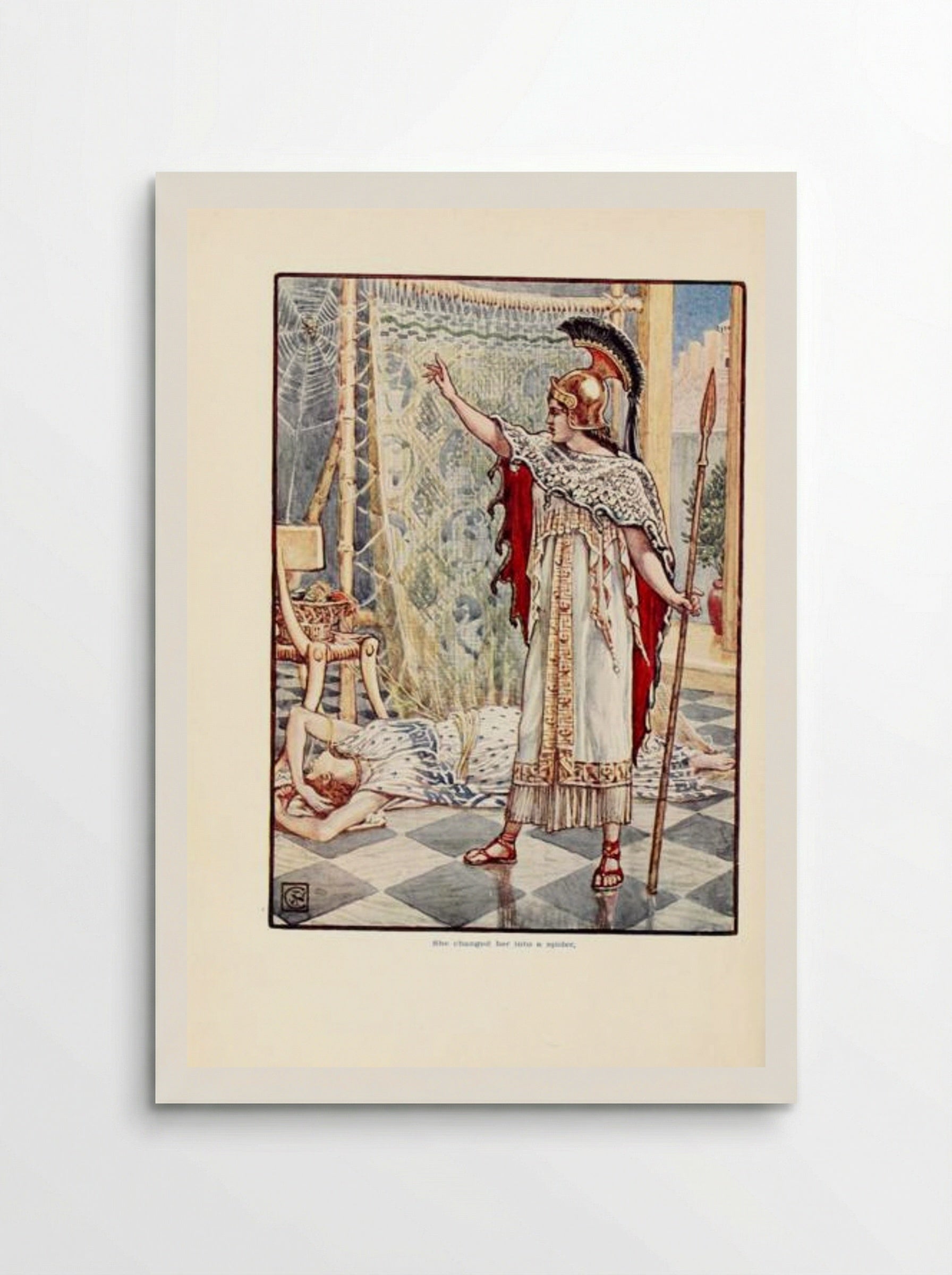 She Changed Her into Spider - Walter Crane - Poster