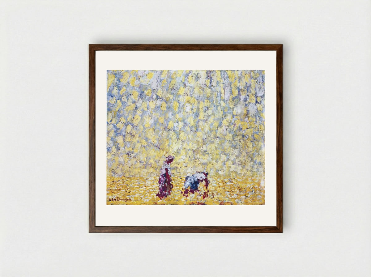 Sheaf binders - Kees van Dongen - Framed Print Dark Wood