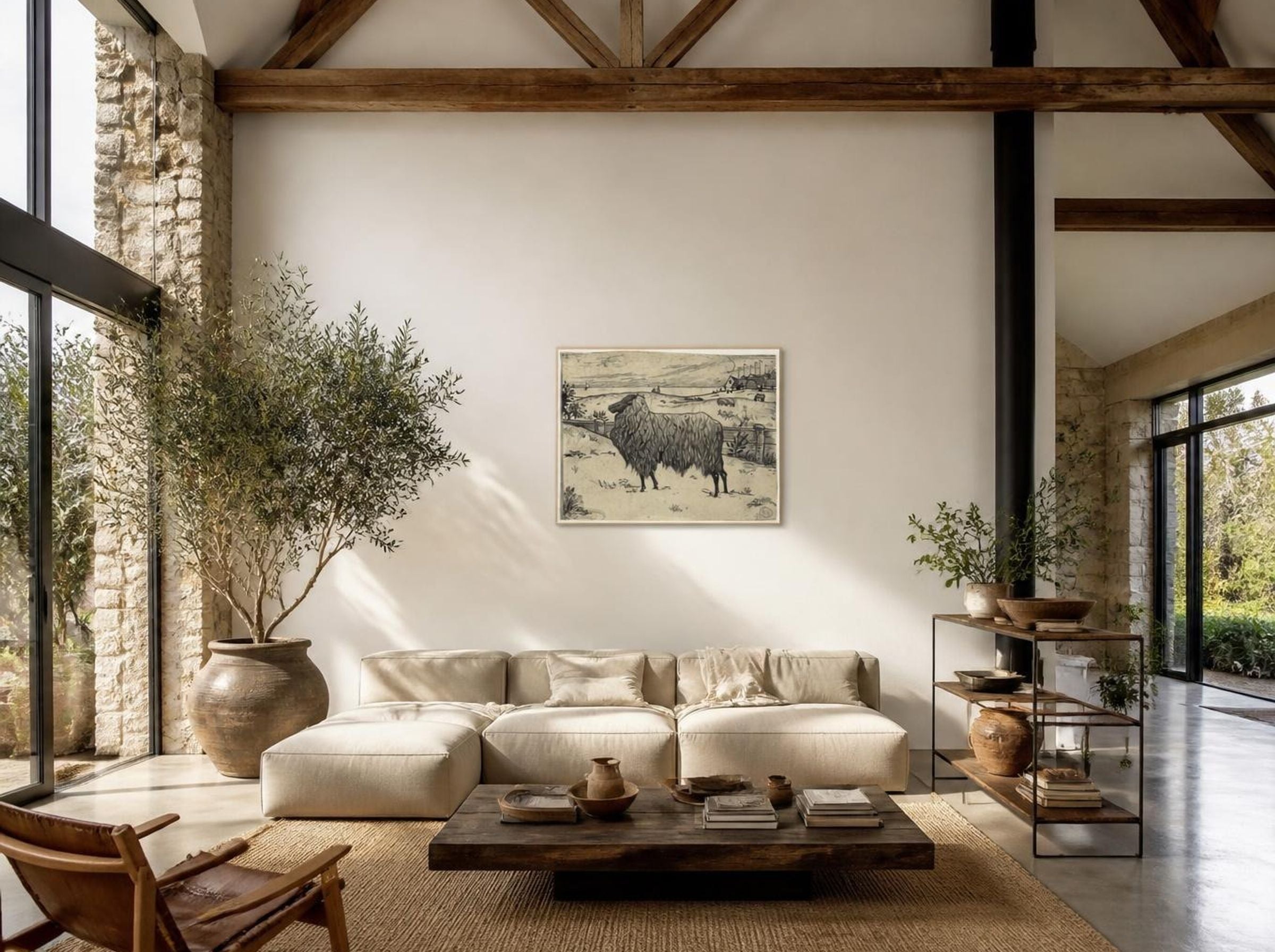 Sheep in a Coastal Setting - Richard Nicolaüs Roland Holst - Lifestyle