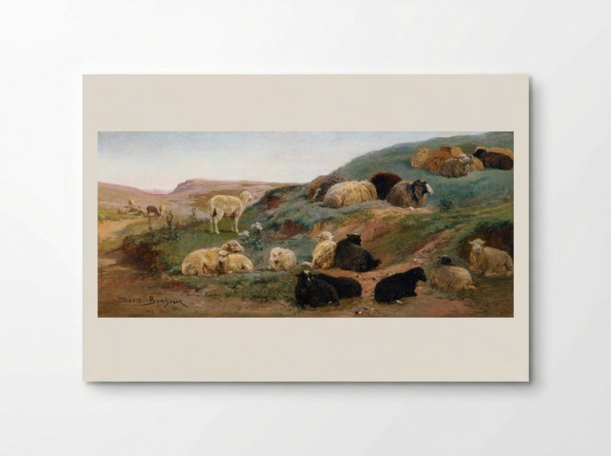 Sheep in a Mountainous Landscape - Rosa Bonheur - Poster
