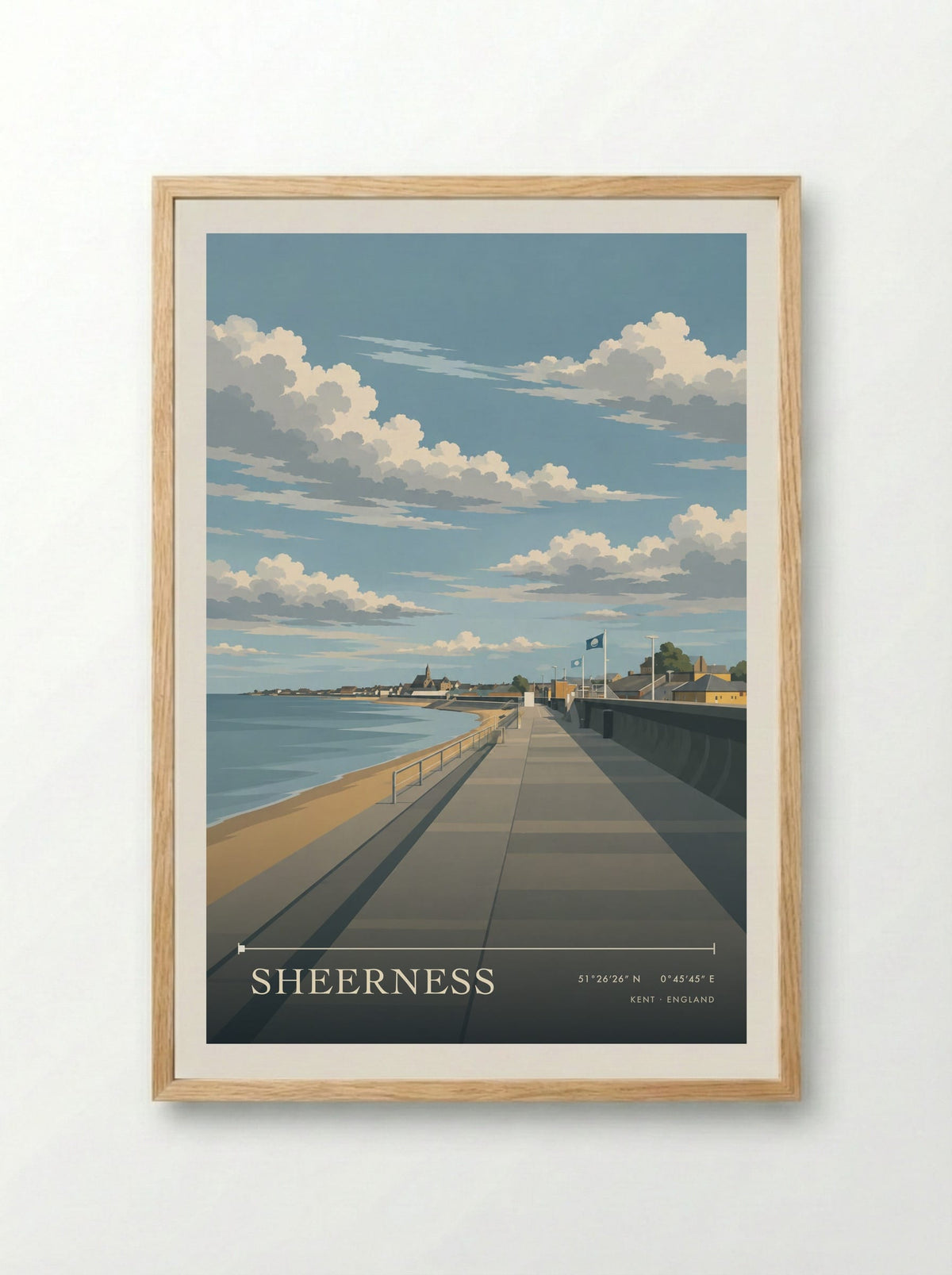 Sheerness, Kent | Travel Poster - Framed Print Wood