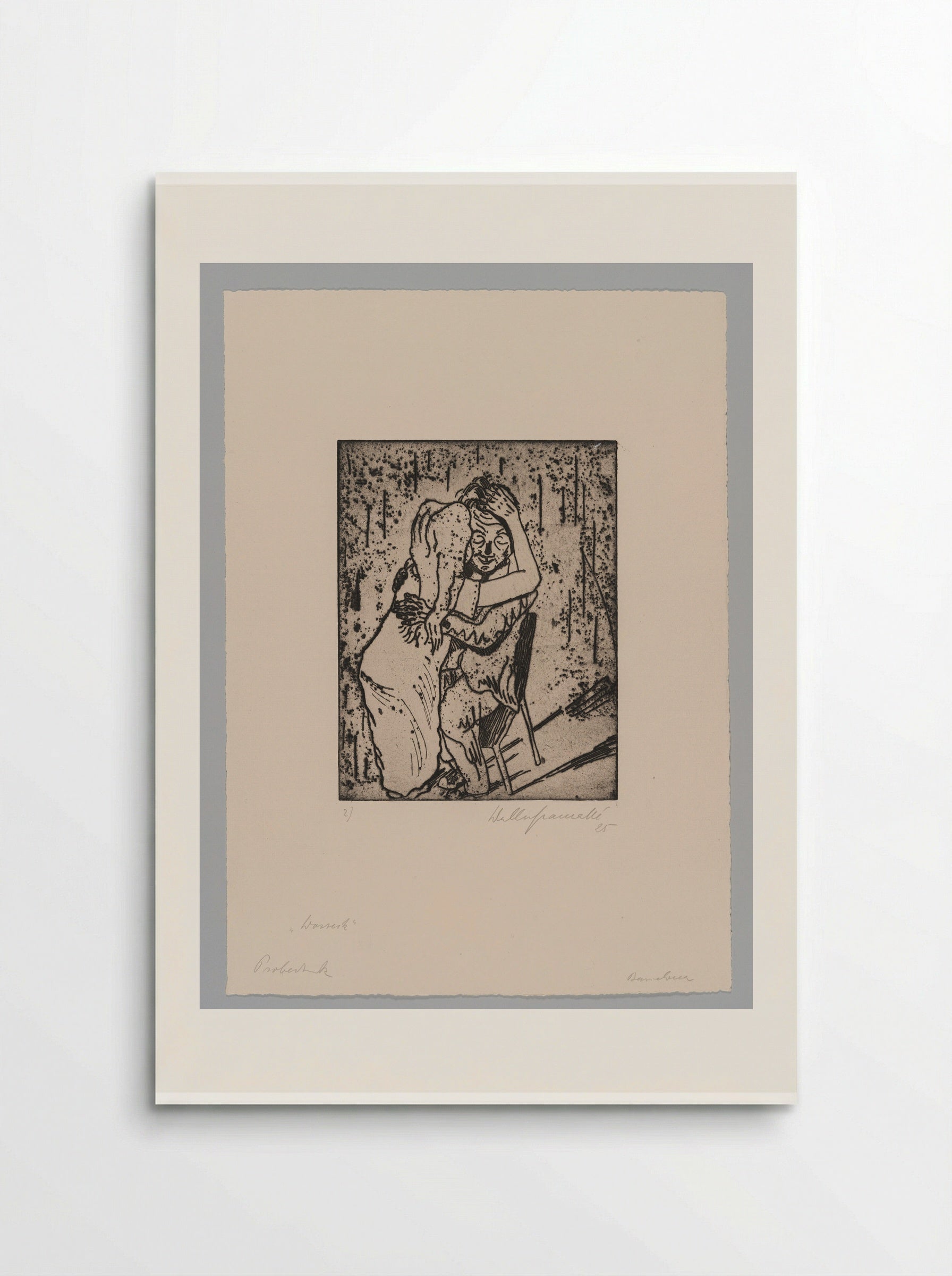 Sheet II, Mary Embraces Wozzeck - Walter Gramatté - Poster