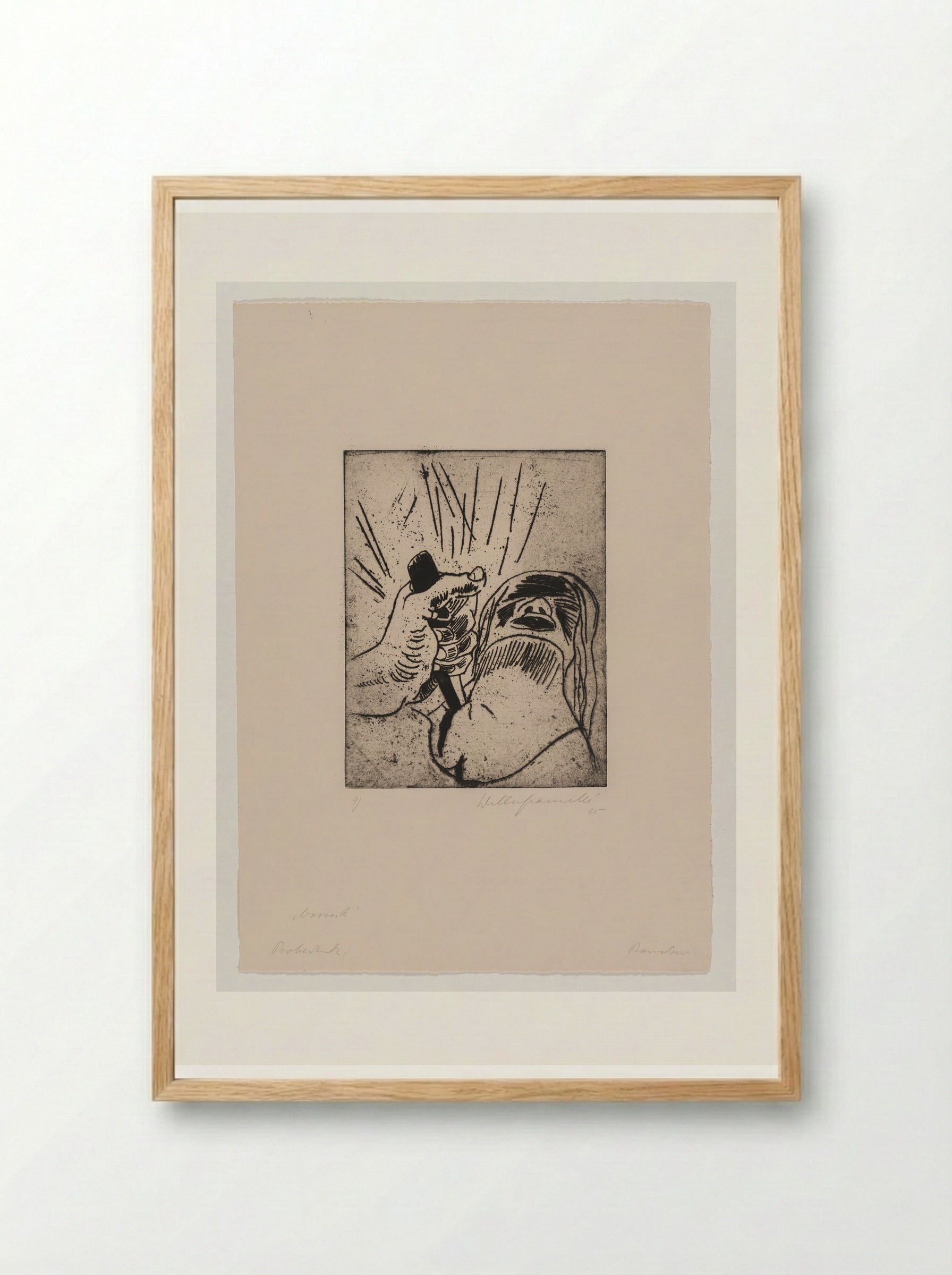 Sheet IX, The Murder - Walter Gramatté - Framed Print Wood