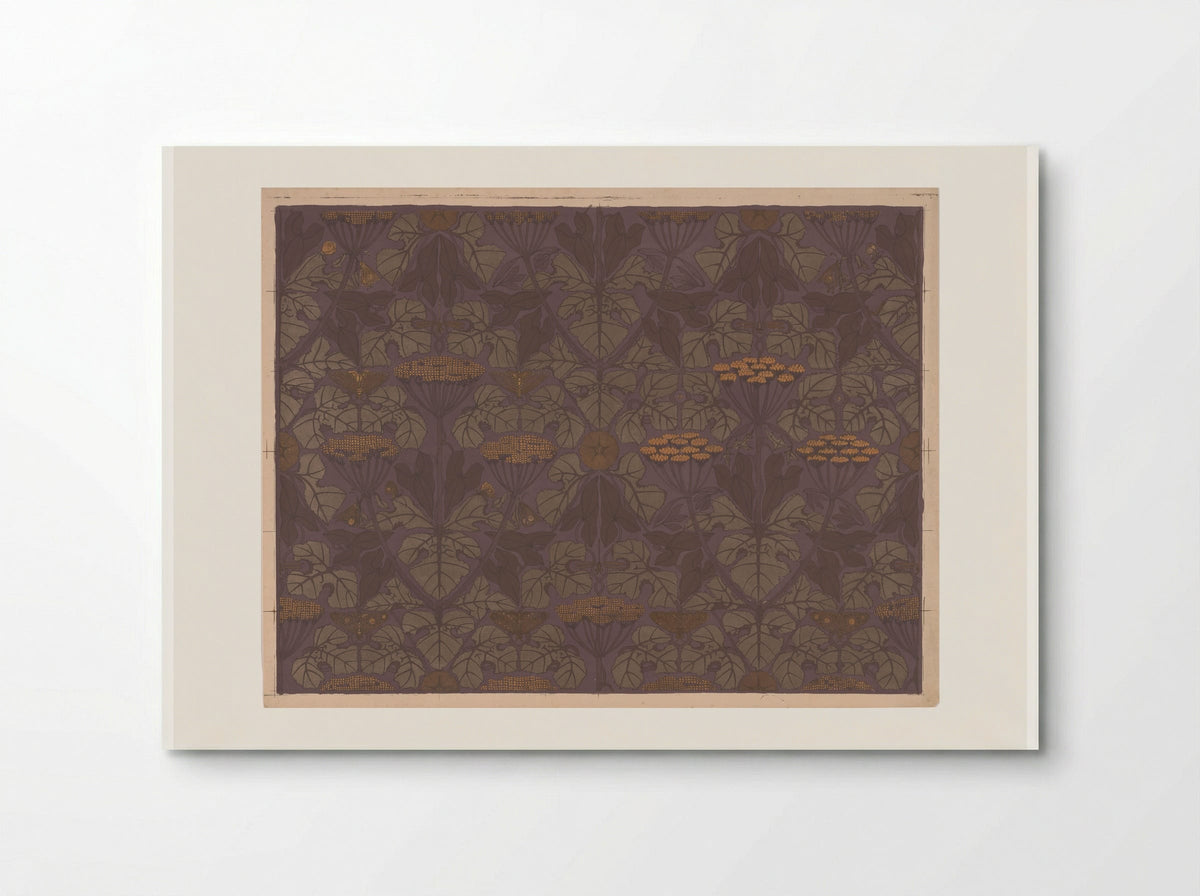 Sheet of Wallpaper with Umbellifers, Butterflies, and Dragonflies - Theo Nieuwenhuis - Poster