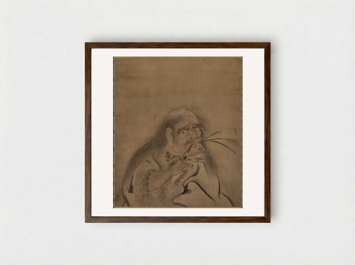 Shennong (Shinnō) - Shōryō - Framed Print Dark Wood