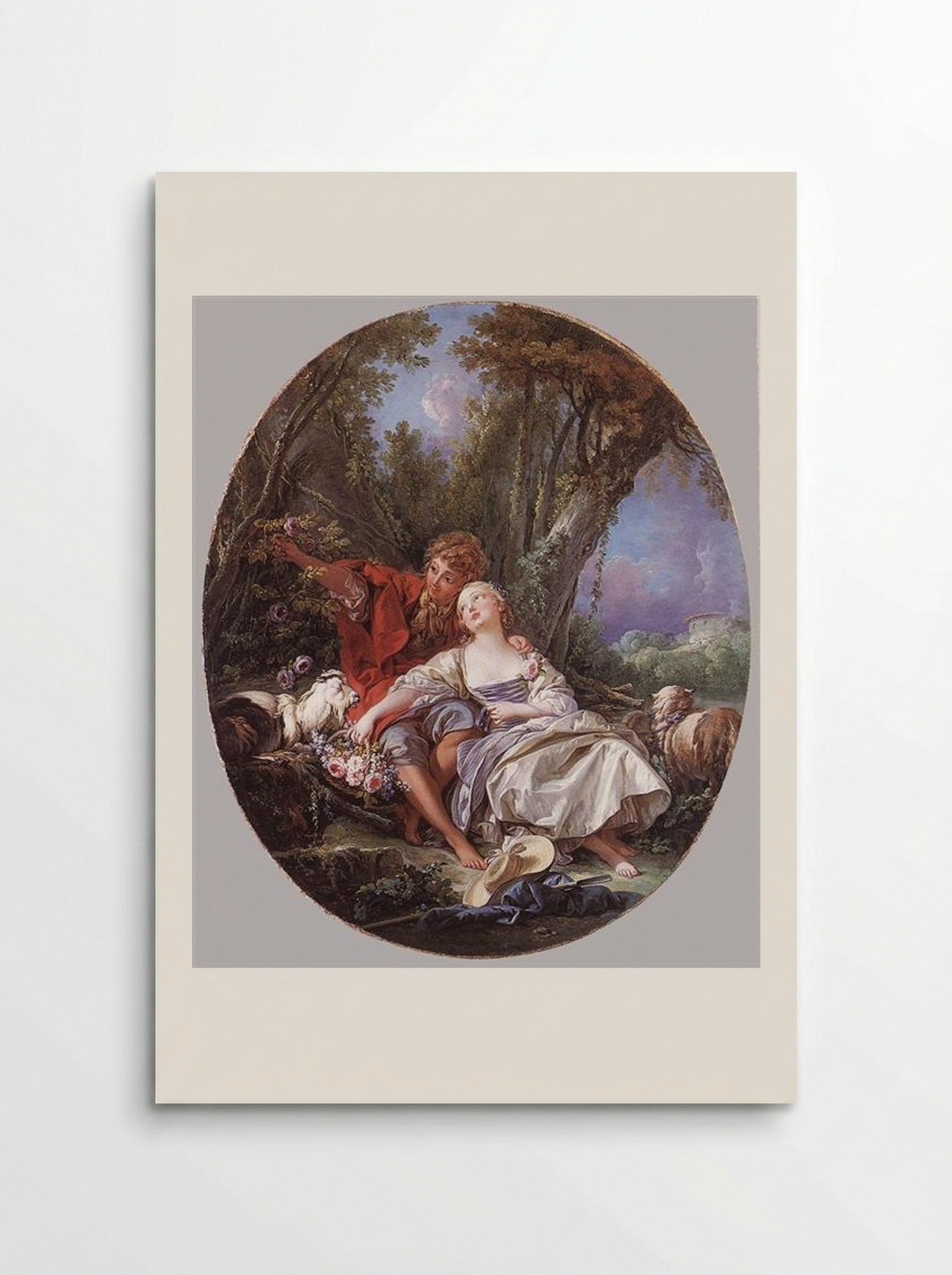 Shepherd and Shepherdess Reposing - François Boucher - Poster