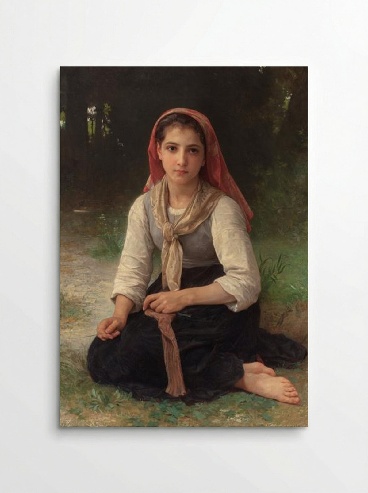 Shepherdess - William-Adolphe Bouguereau - Poster