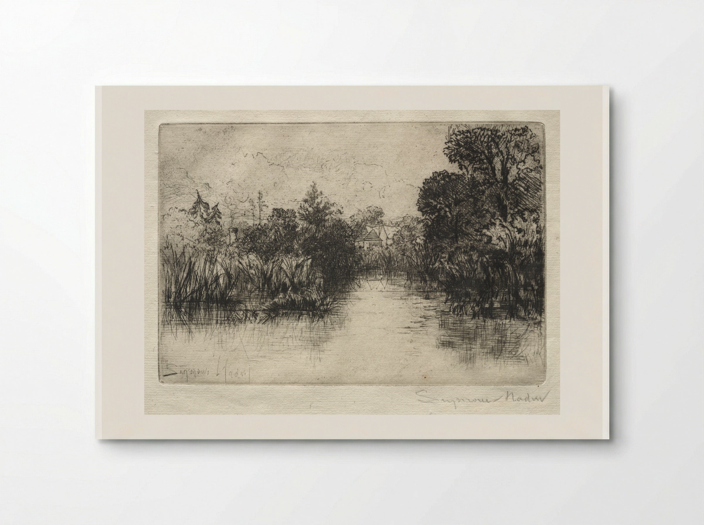 Shere Mill Pond - Francis Seymour Haden - Poster