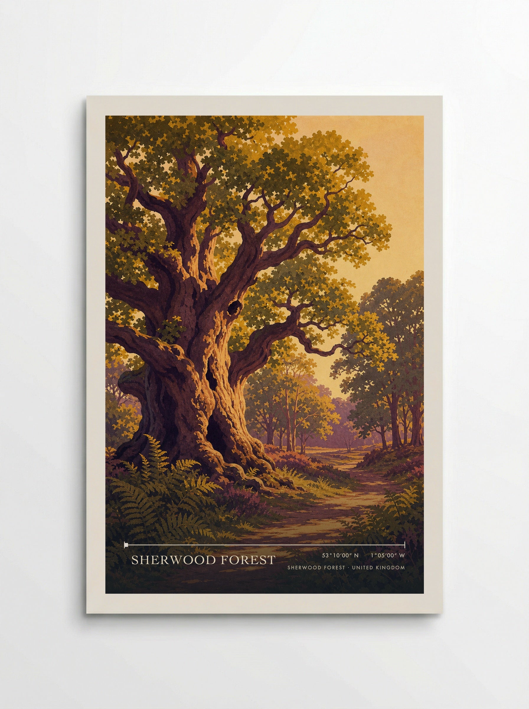 Sherwood Forest United Kingdom Travel Poster - Poster