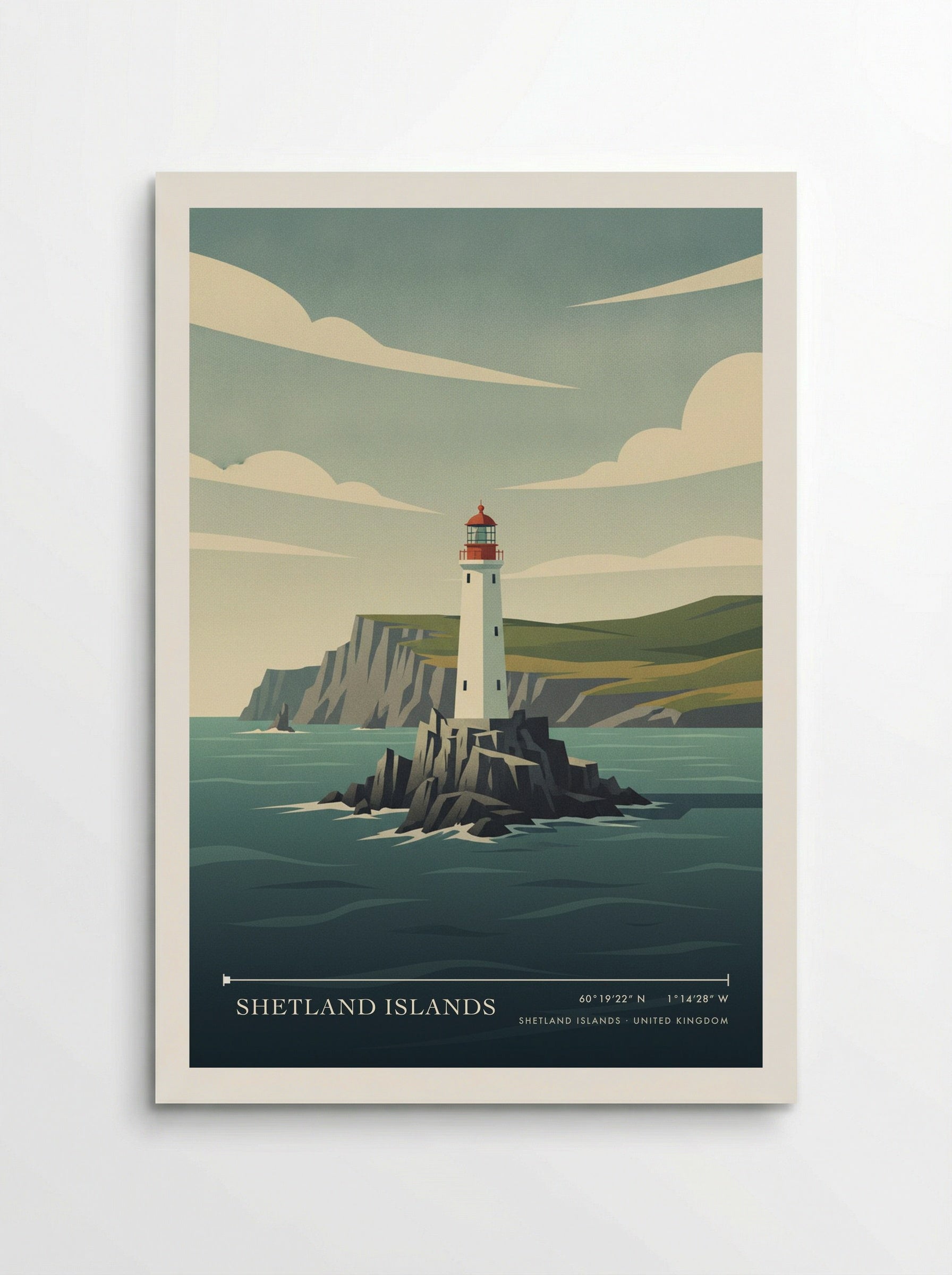 Shetland Islands United Kingdom Travel Poster - Poster