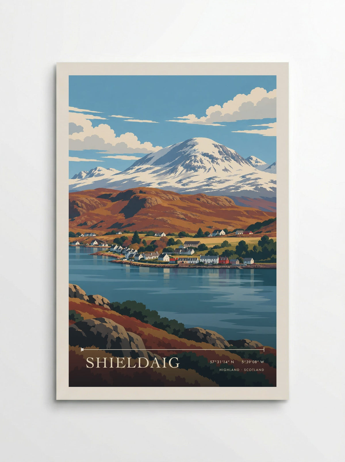 Shieldaig, Highland | Travel Poster - Poster