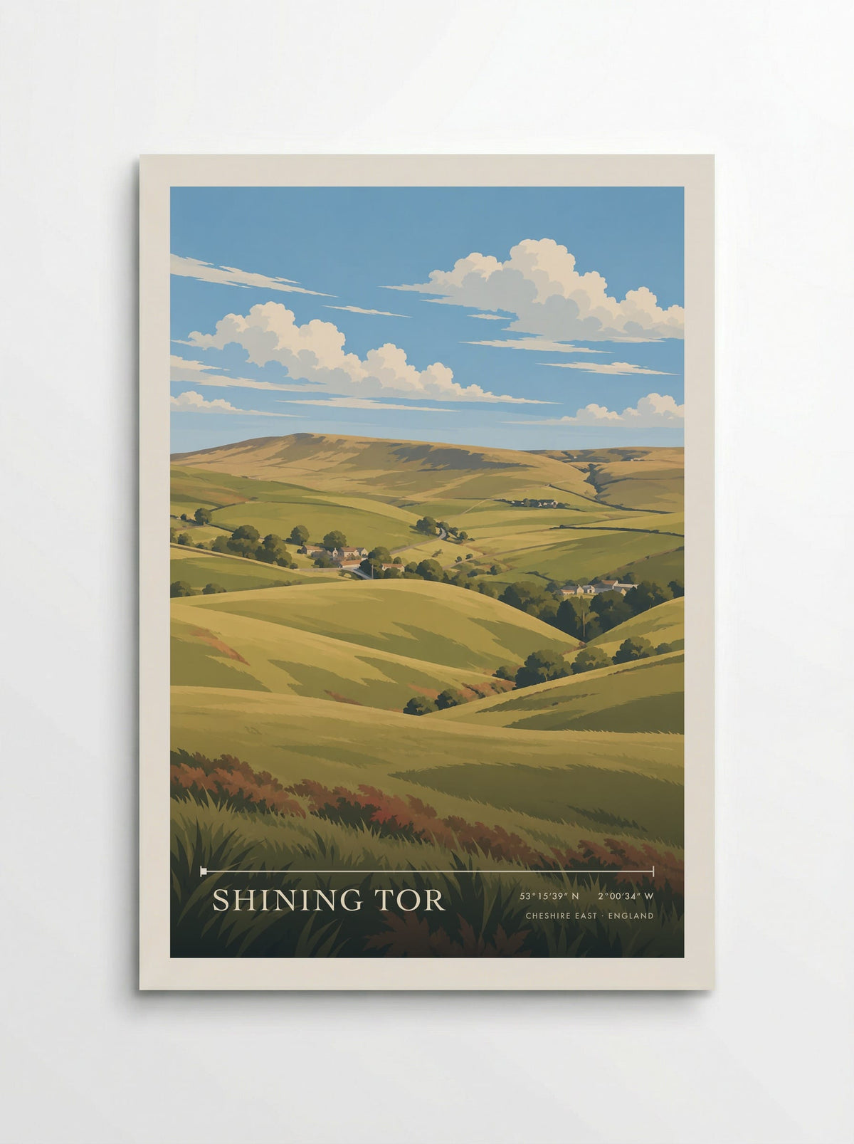 Shining Tor, Cheshire East | Travel Poster - Poster