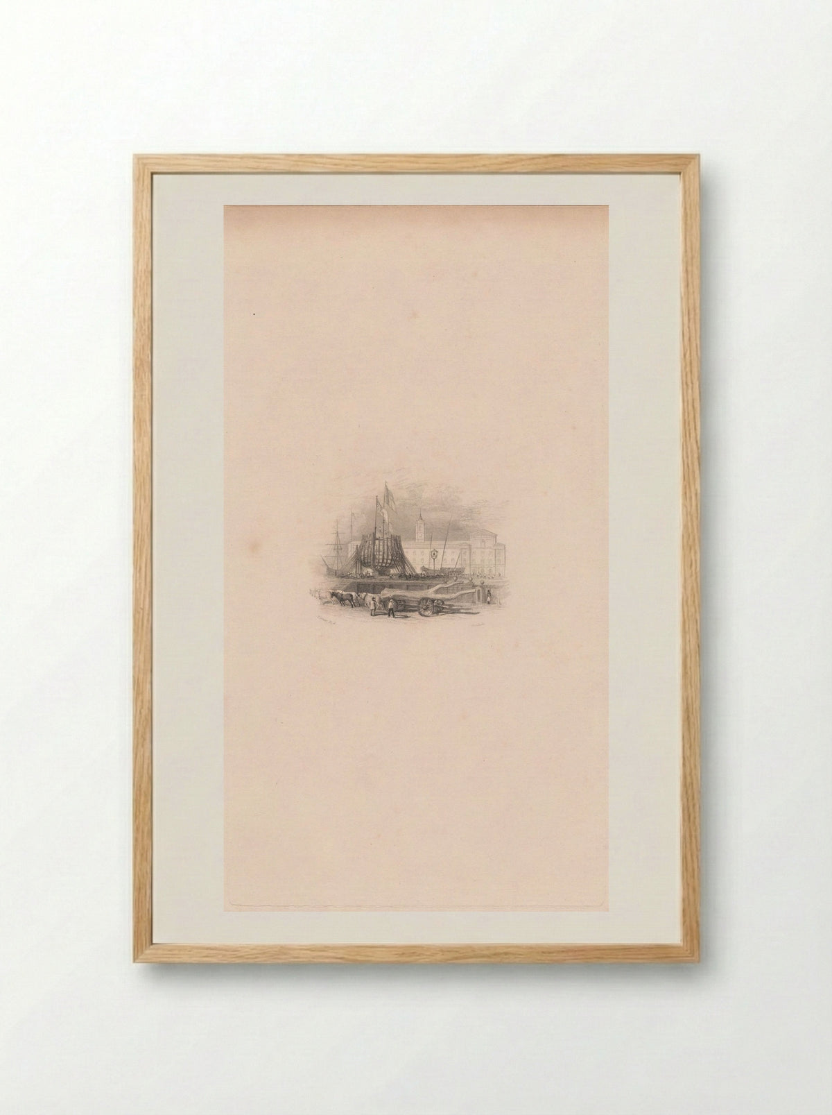 Shipbuilding - Edward Goodall - Framed Print Wood