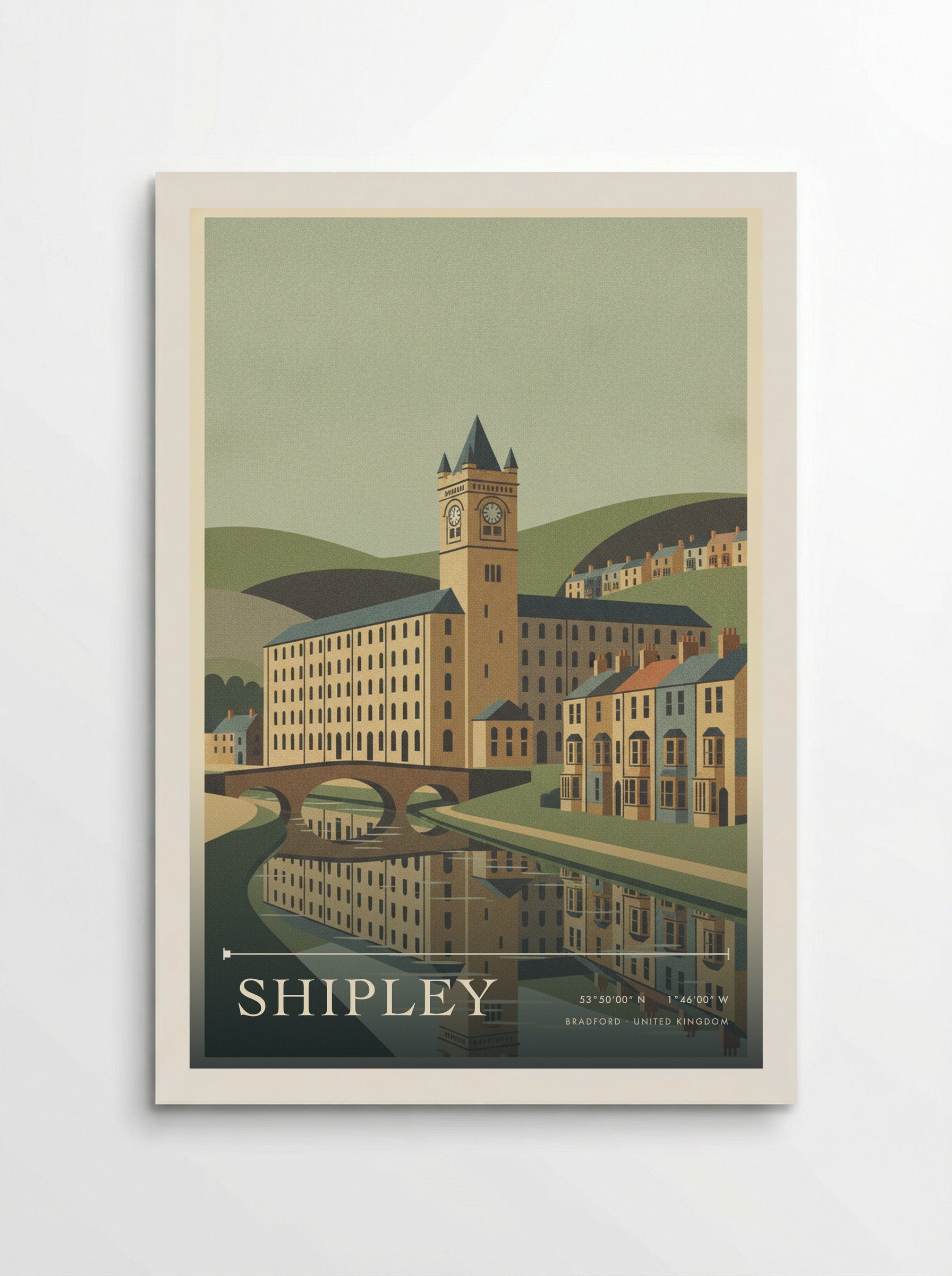 Shipley Bradford United Kingdom Travel Poster - Poster