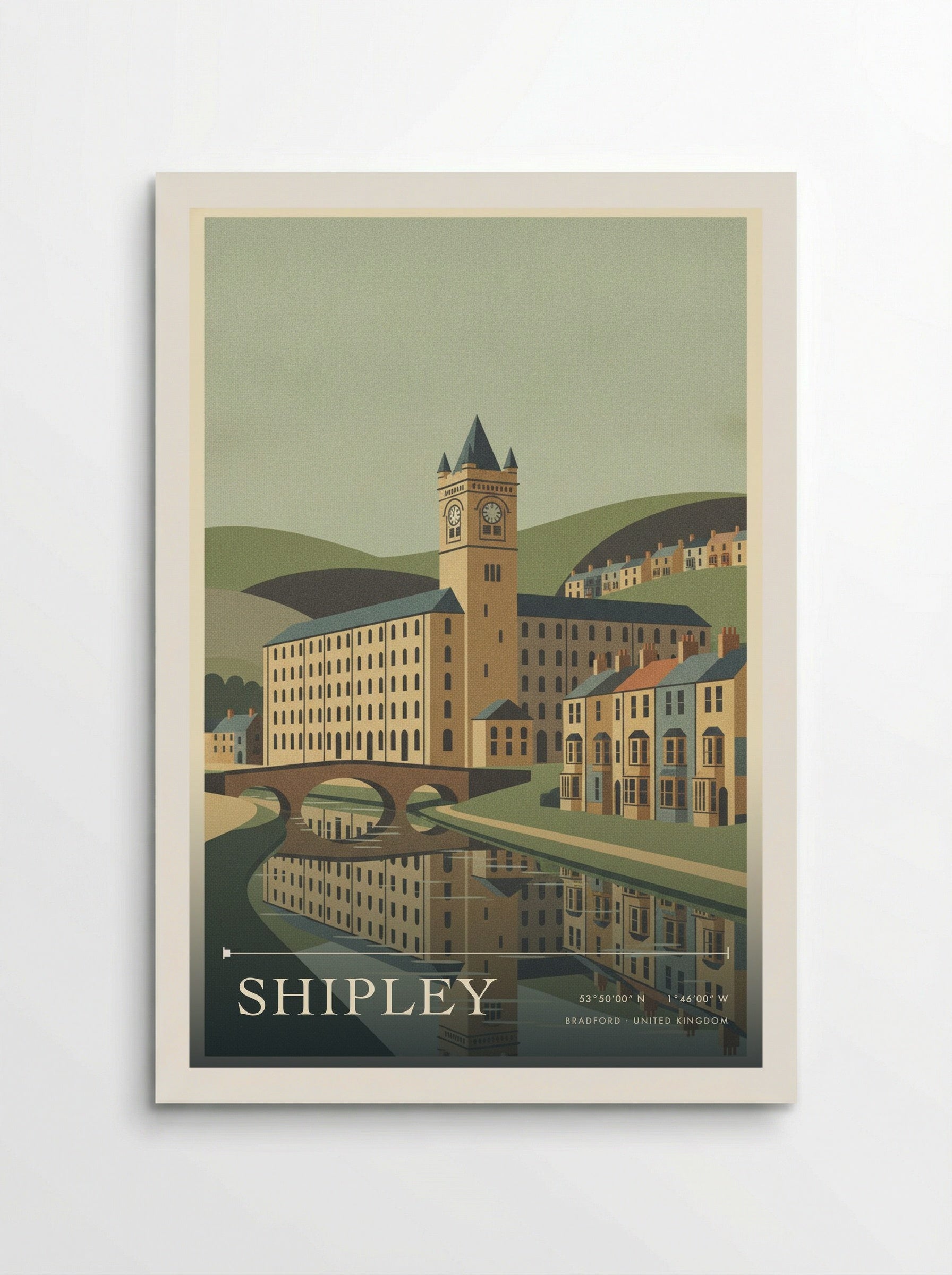 Shipley Bradford United Kingdom Travel Poster - Poster