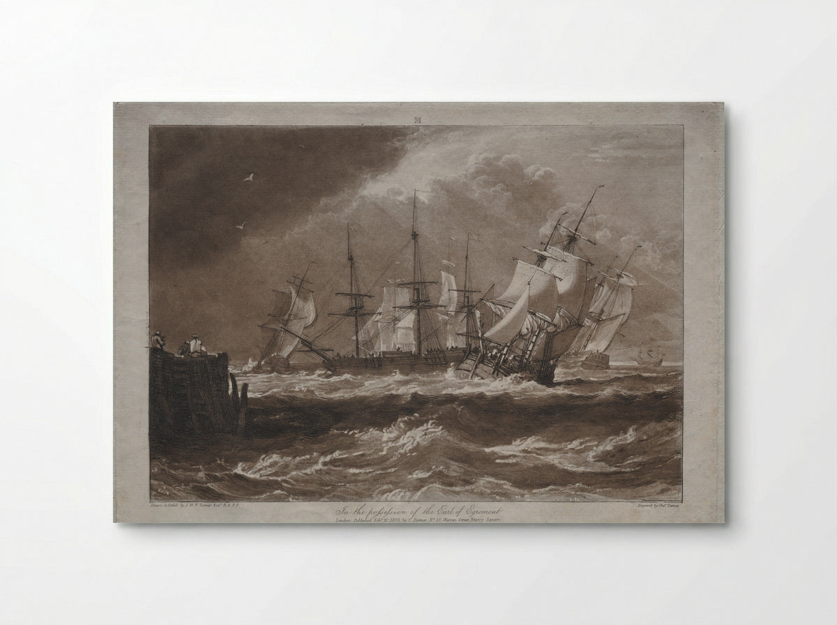 Ships in a Breeze - Joseph Mallord William Turner - Poster