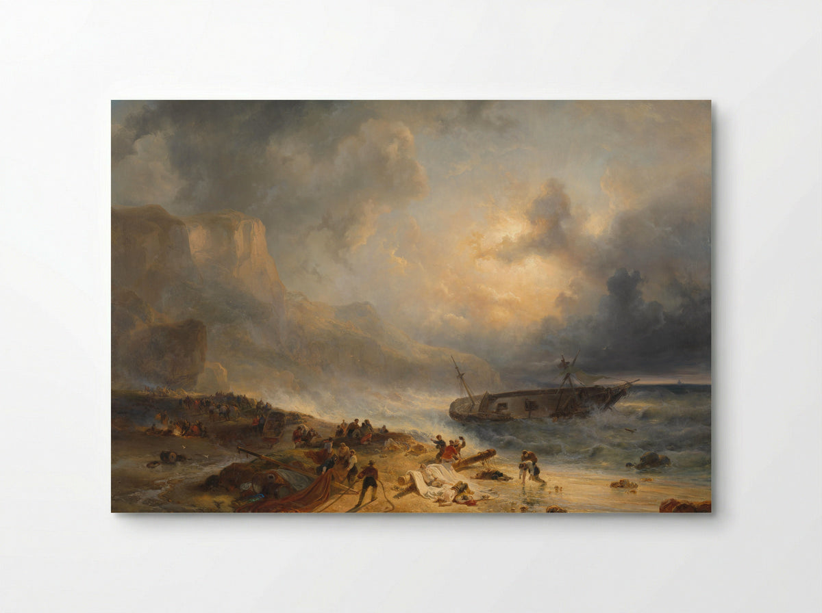 Shipwreck on a Rocky Coast - Wijnand Nuijen - Poster