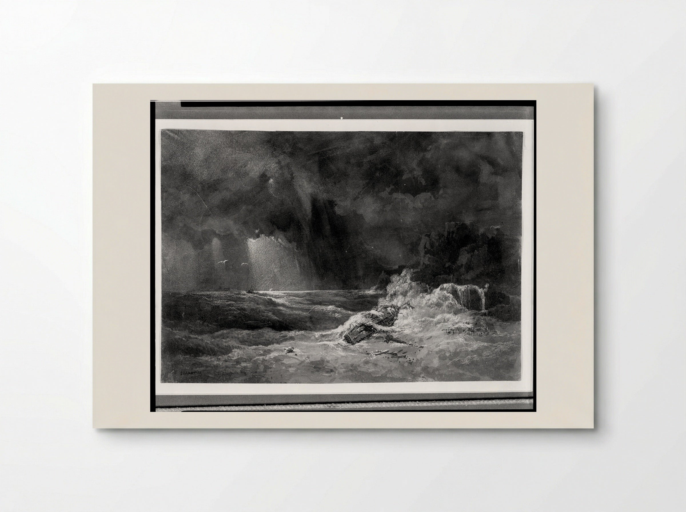Shipwreck - John Martin - Poster