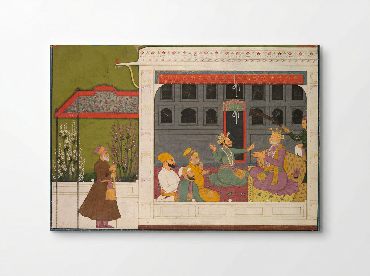 Shispul Arguing with Rukmini's Father, Bhishmaka - Mola Ram - Poster