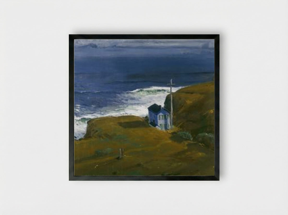 Shore House - George Bellows - Framed Print Black