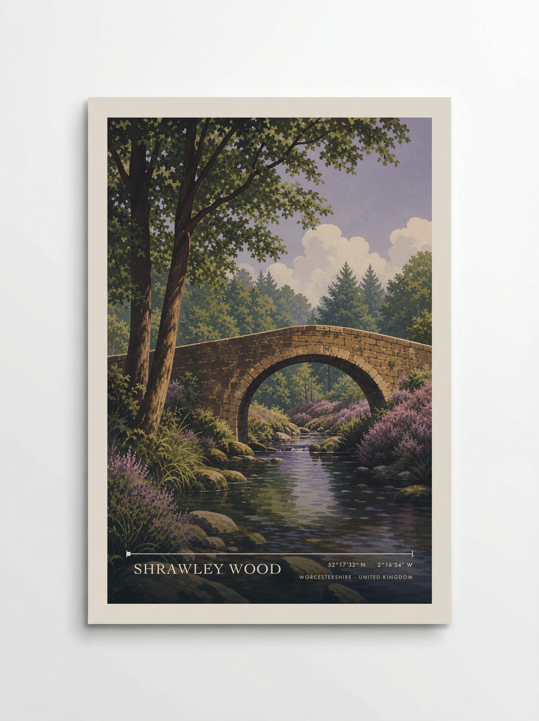 Shrawley Wood Worcestershire United Kingdom Travel Poster - Poster