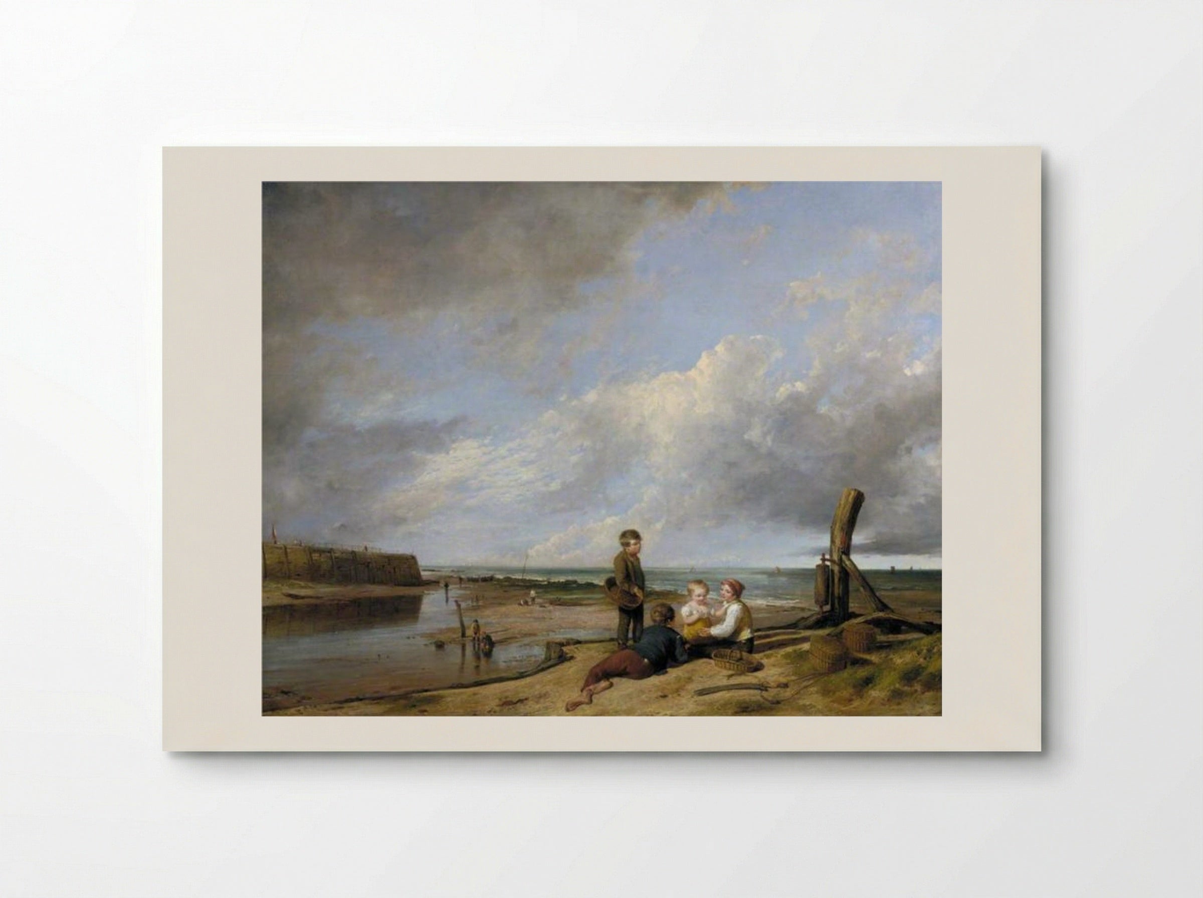 Shrimp Boys at Cromer, Norfolk - William Collins - Poster