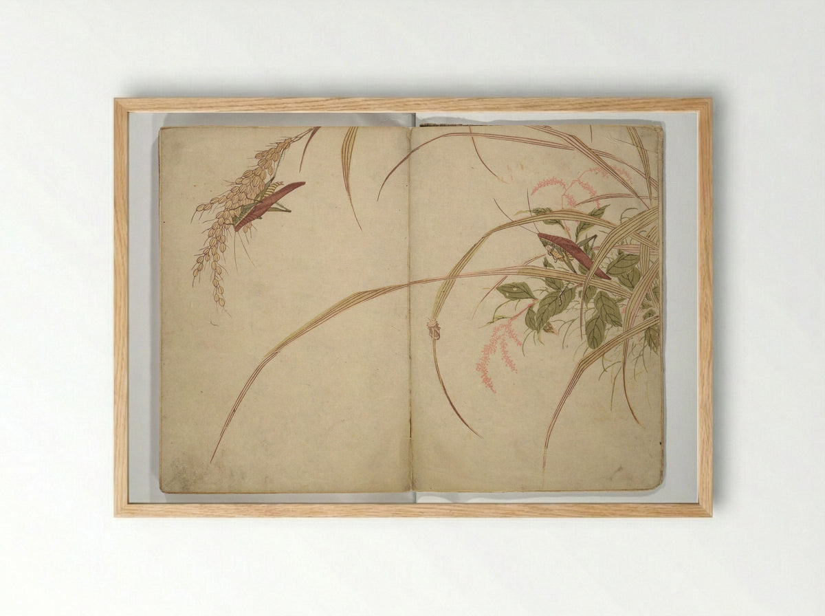 Shunkei Picture Album (Shunkei gafu) - Mori Shunkei - Framed Print Wood