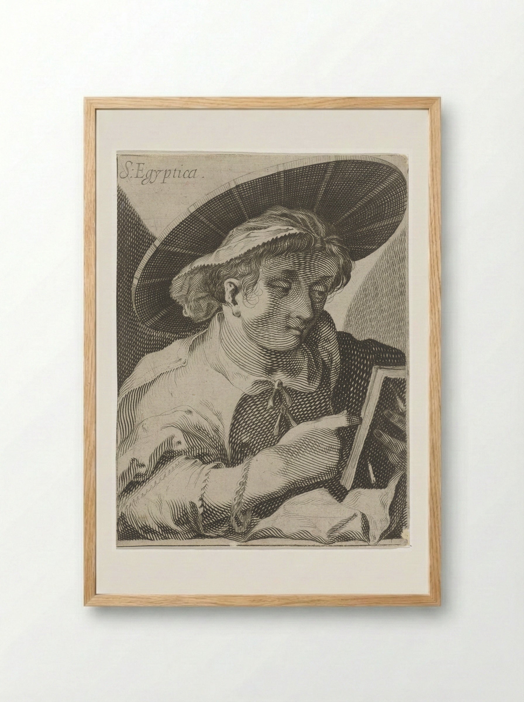 Sibille van Egypte - Simon Frisius - Framed Print Wood