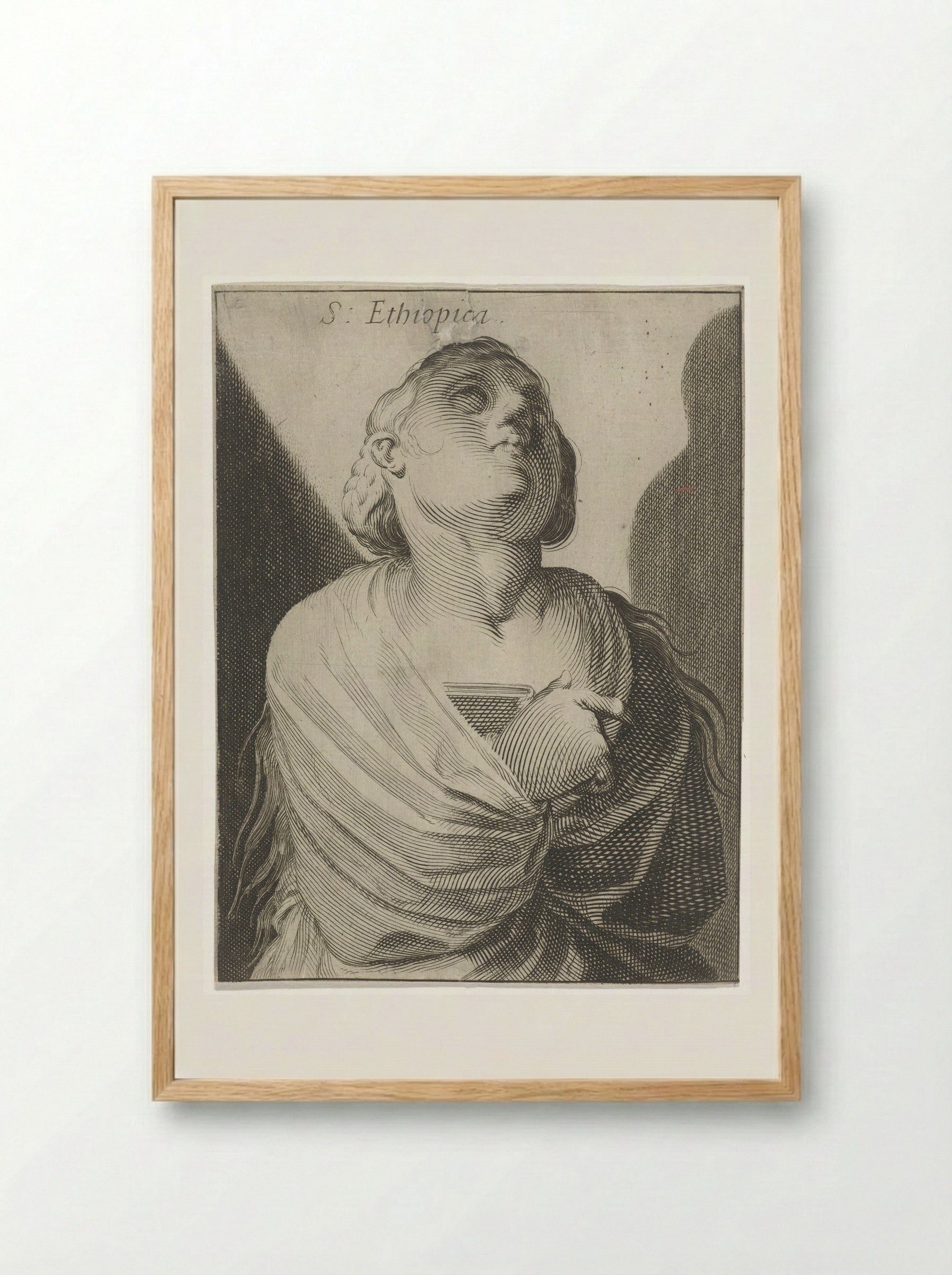 Sibille van Ethiopië - Simon Frisius - Framed Print Wood