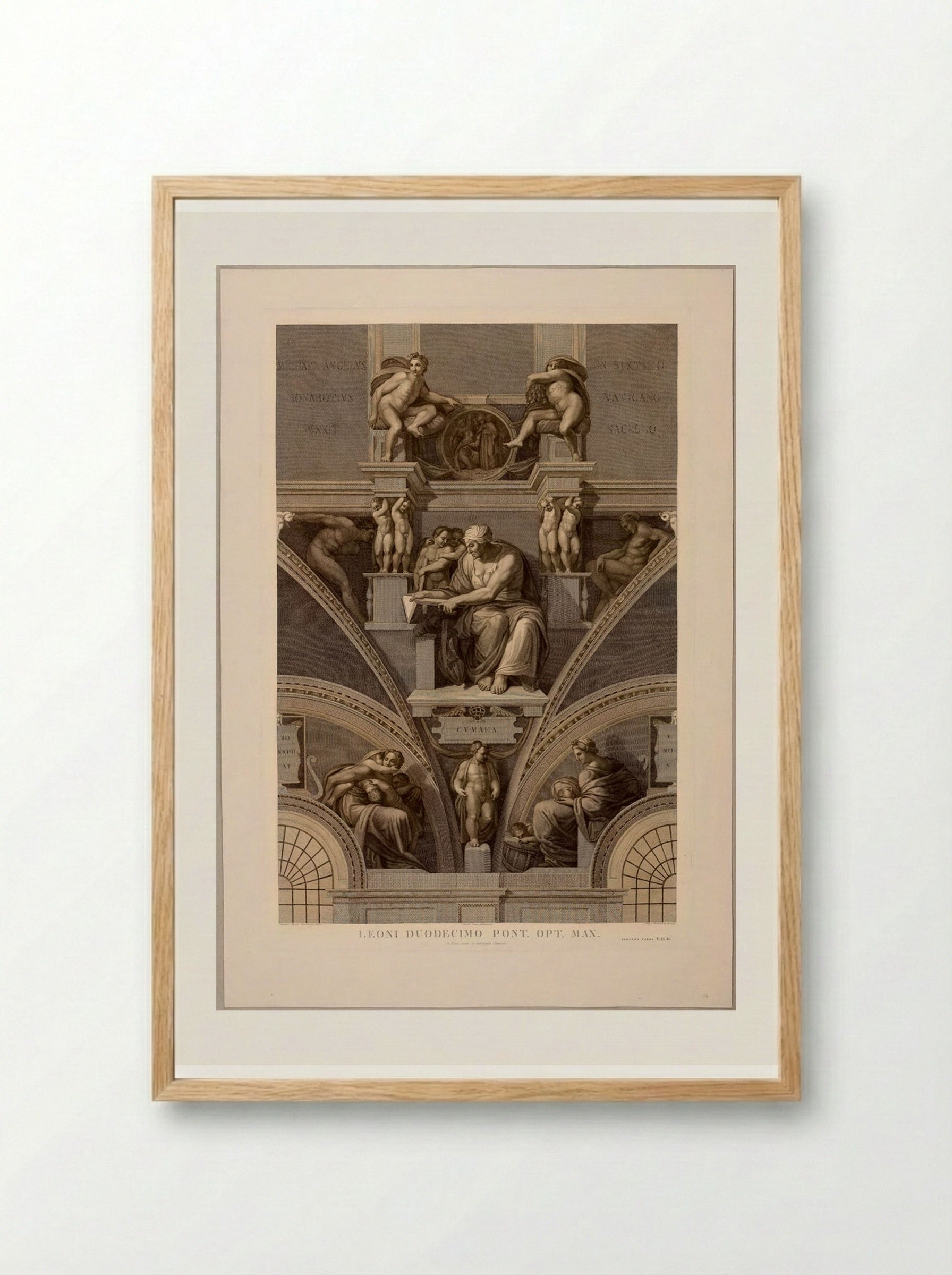 Sibylla Cumaea - Domenico Cunego - Framed Print Wood