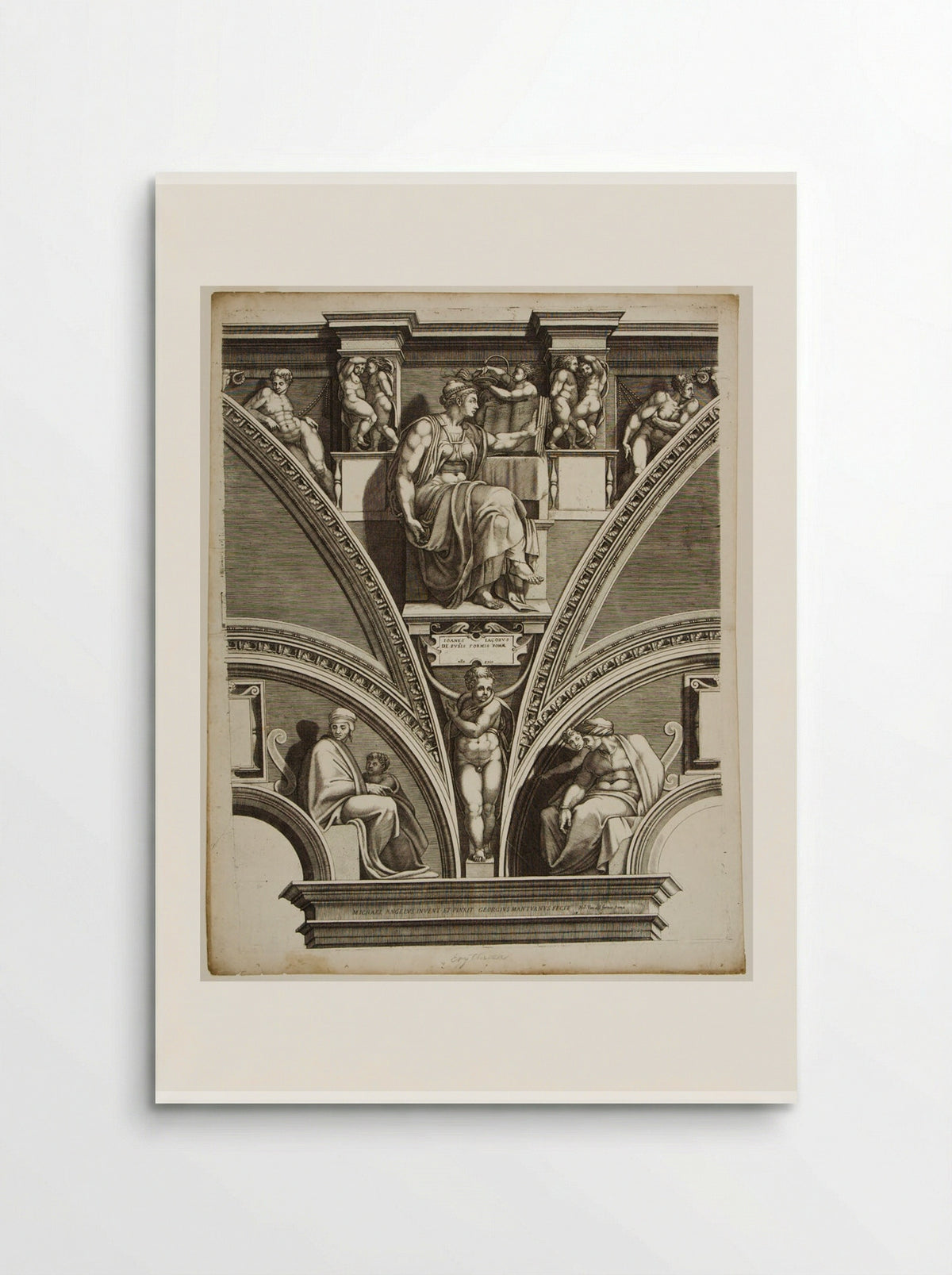 Sibylla Erythraea - Giorgio Ghisi - Poster