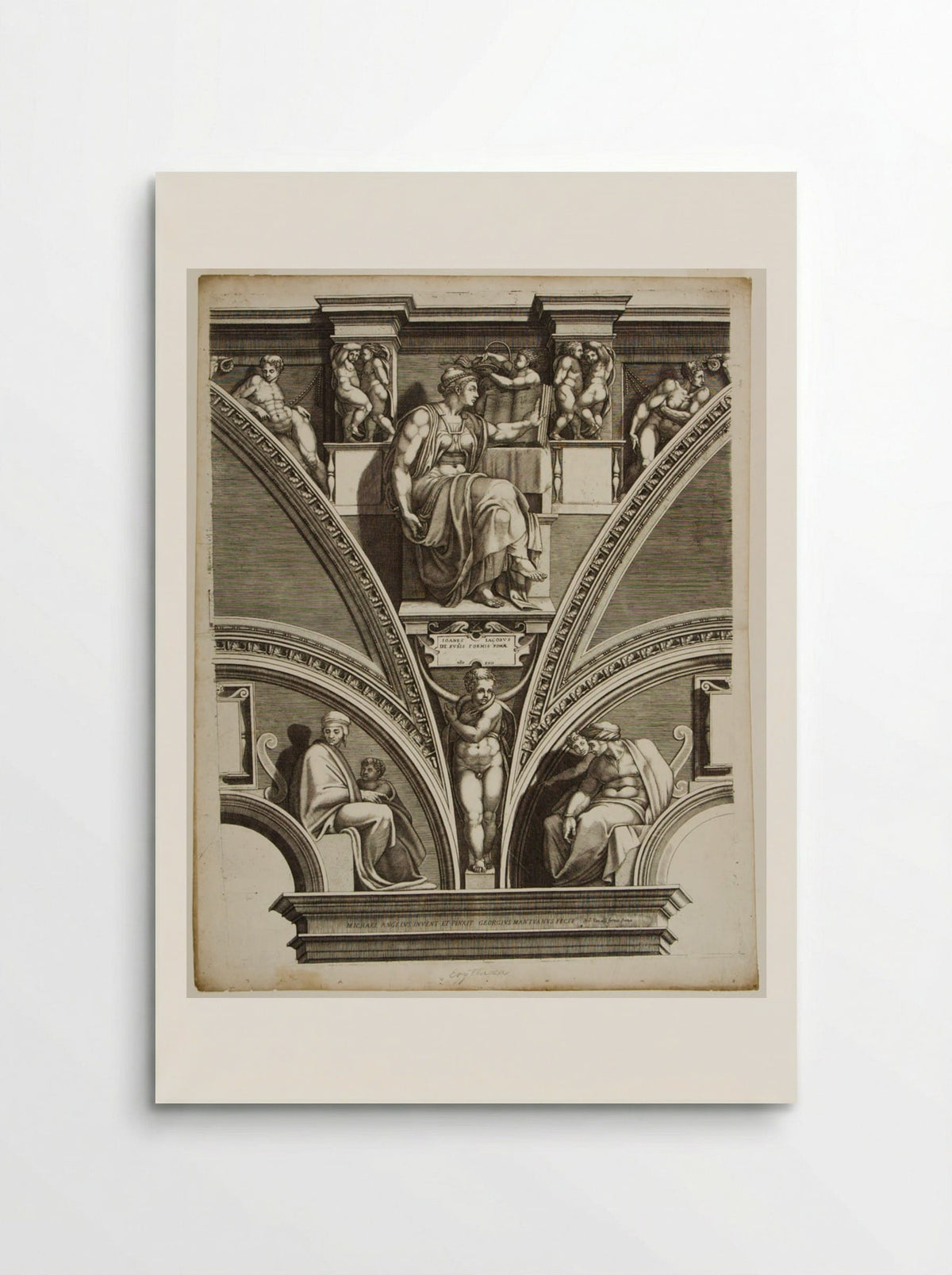 Sibylla Erythraea - Giorgio Ghisi - Poster